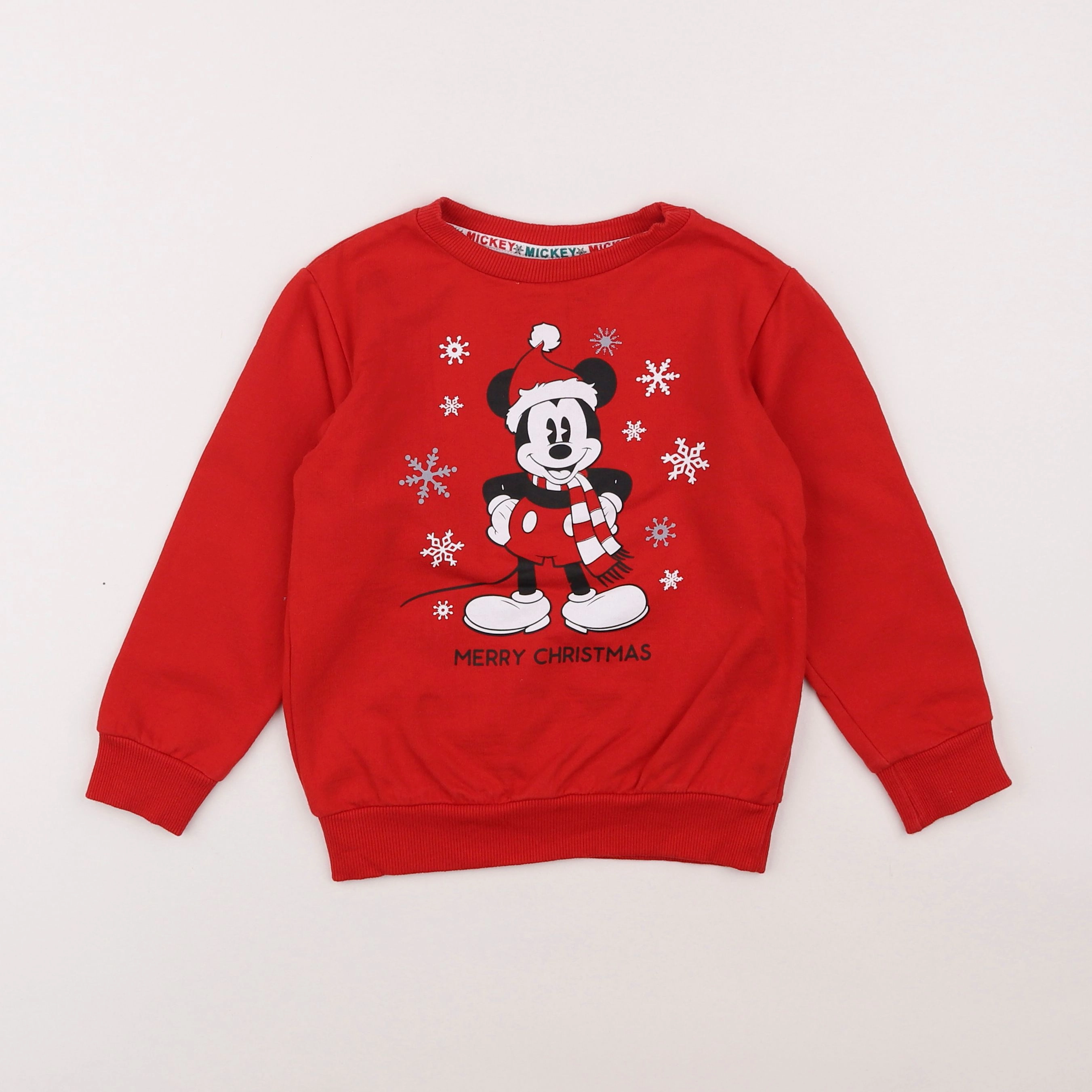 Vertbaudet - sweat rouge - 6 ans