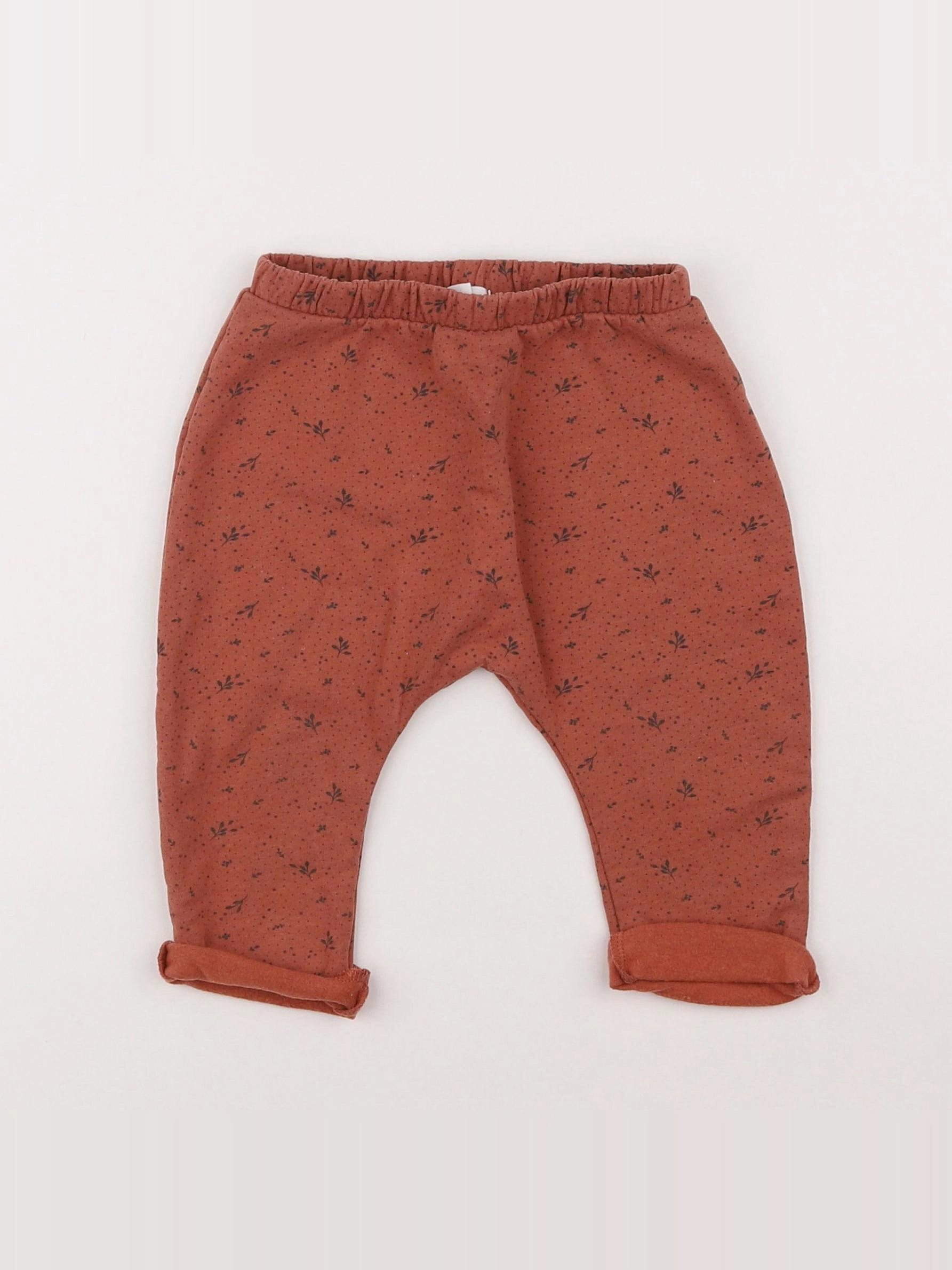 Vertbaudet - sarouel marron - 6 mois