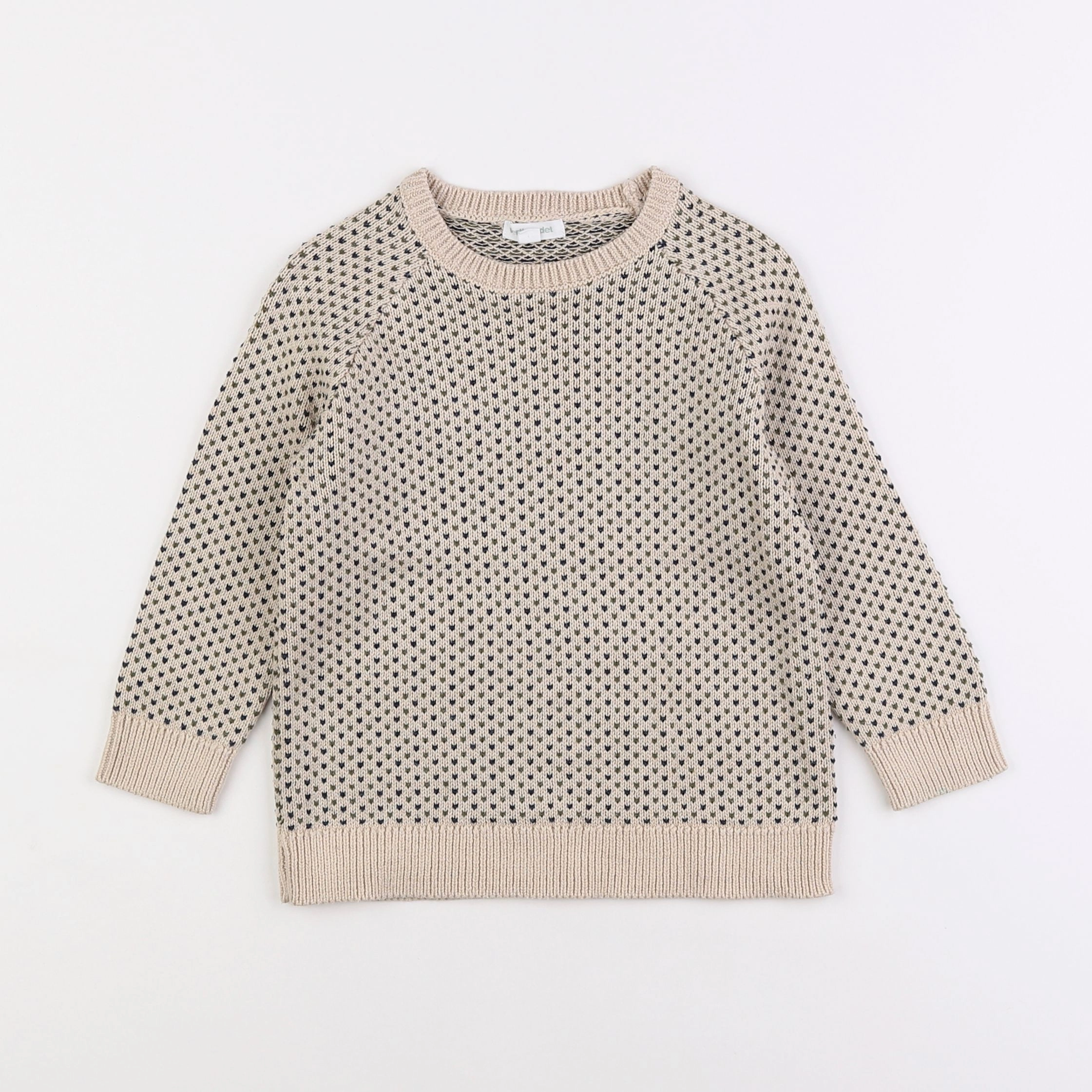 Vertbaudet - pull beige - 3 ans