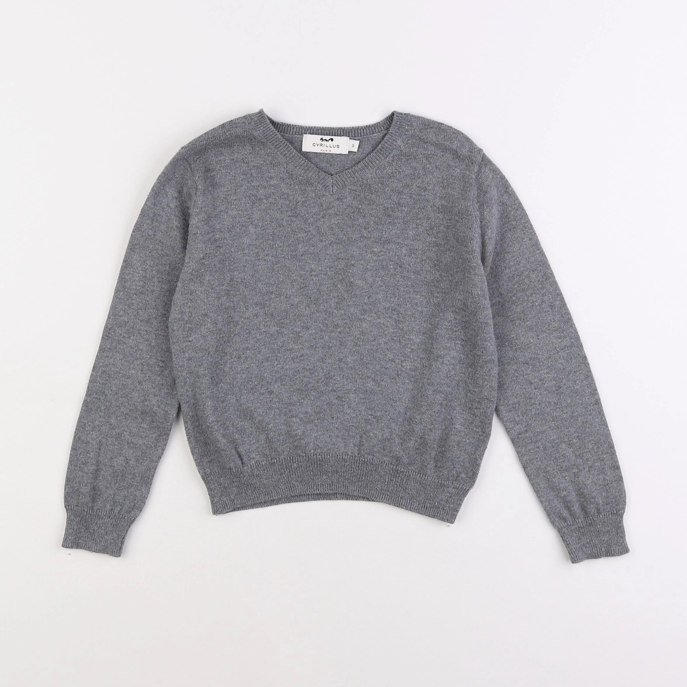 Cyrillus - pull gris - 3 ans