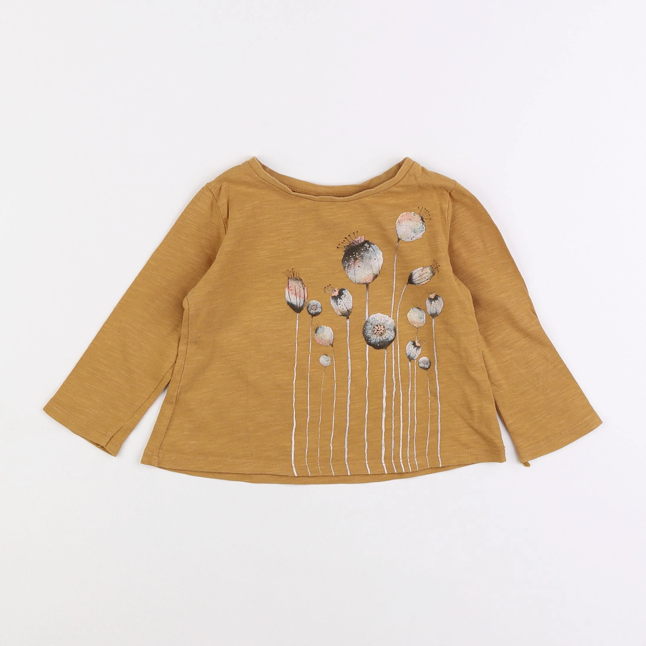 Zara - tee-shirt marron - 18 mois à 2 ans