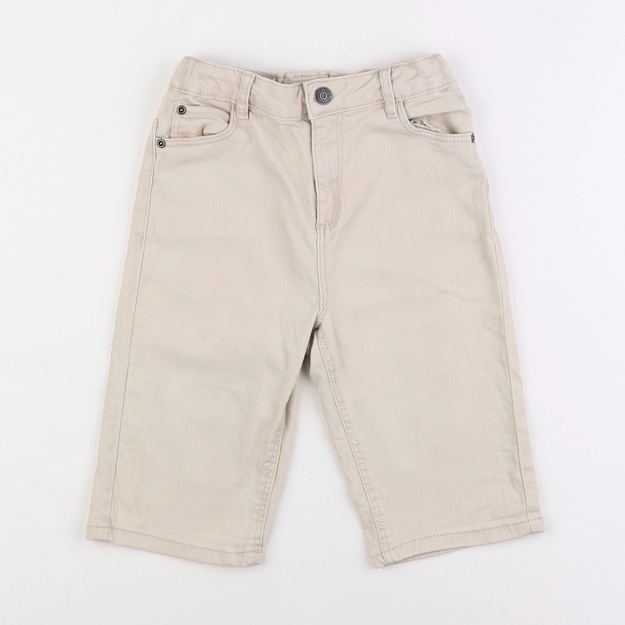 Vertbaudet - short beige - 10 ans