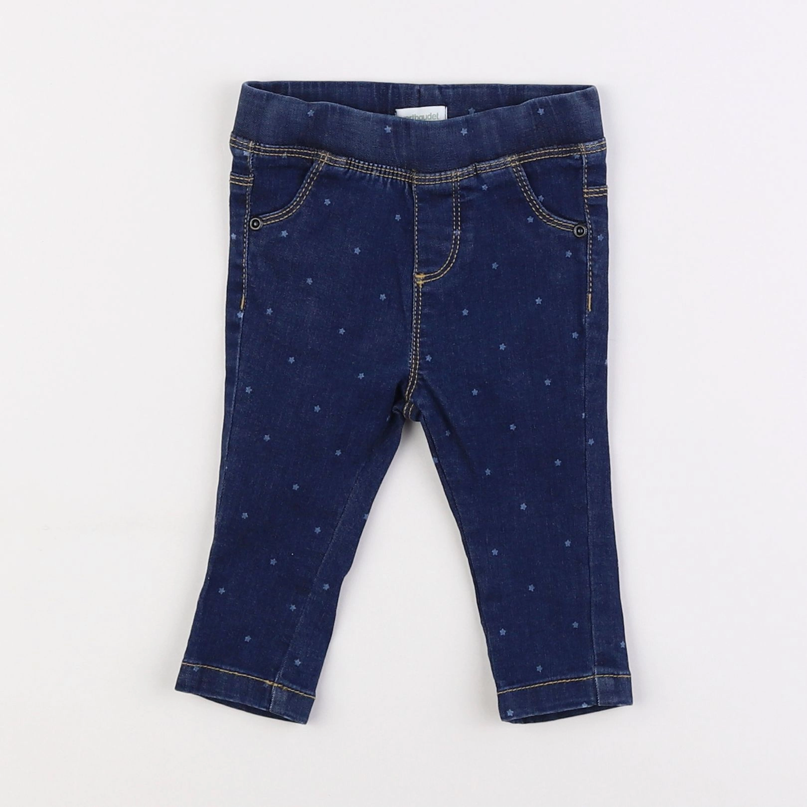 Vertbaudet - jegging bleu - 6 mois