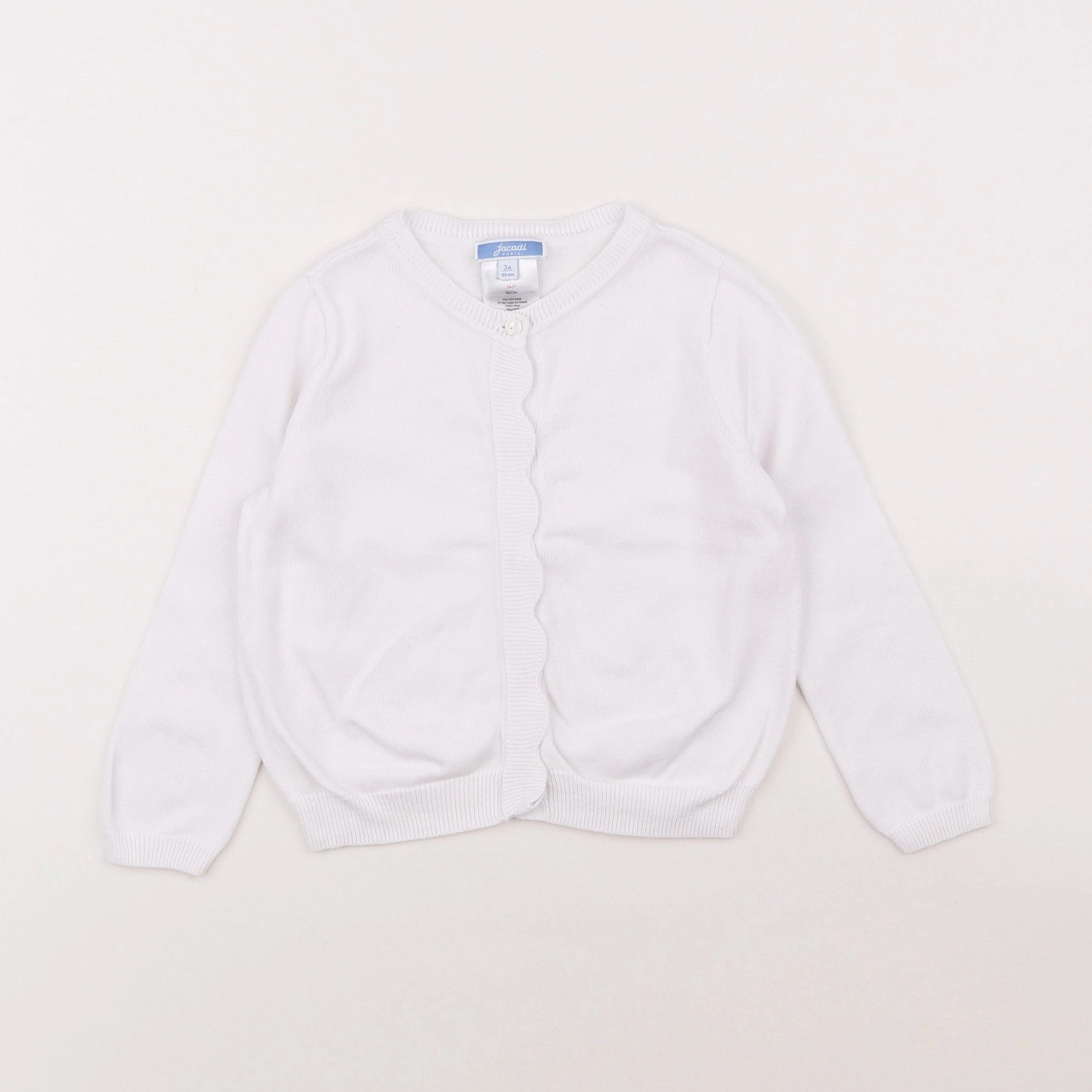 Jacadi - gilet blanc - 3 ans