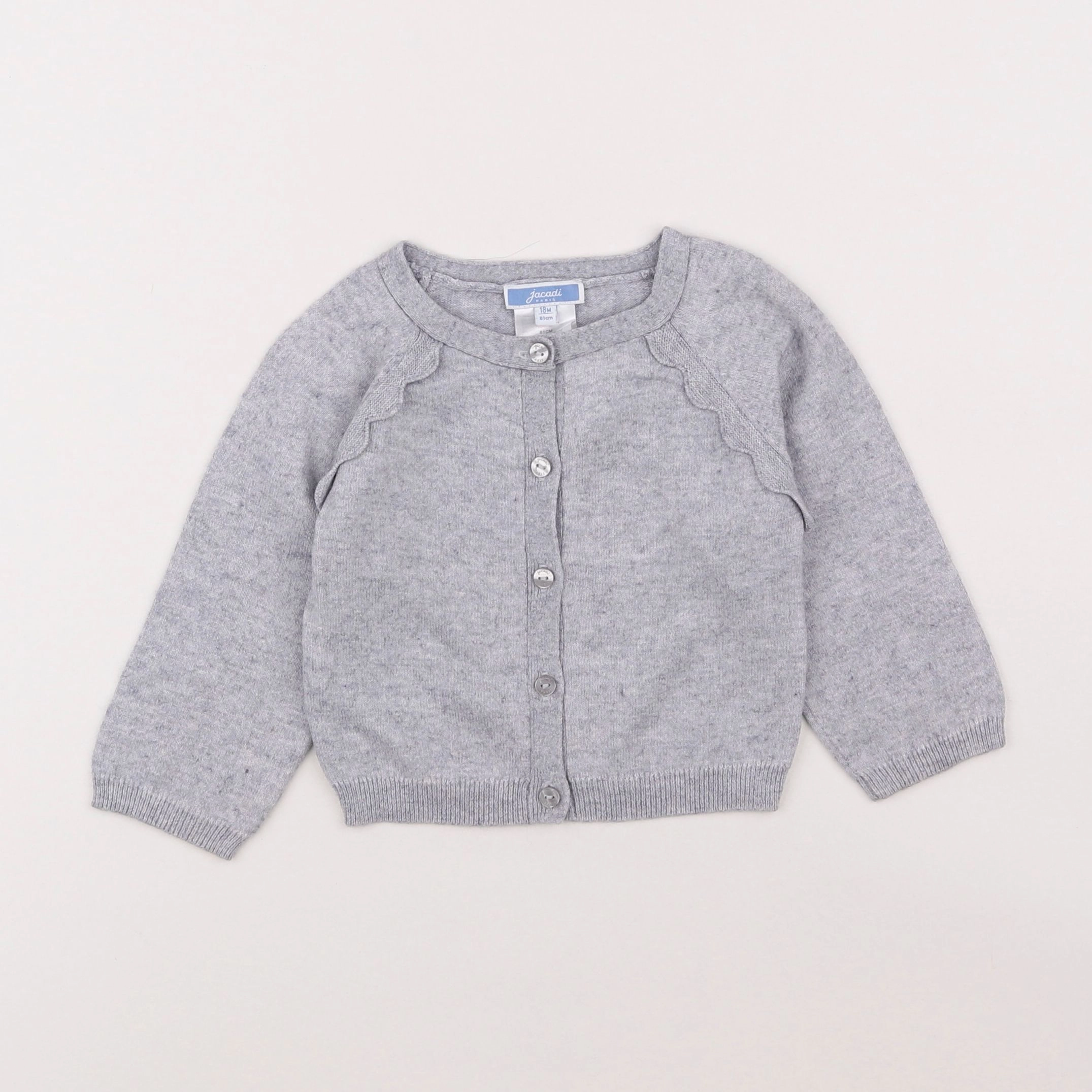 Jacadi - gilet gris - 18 mois