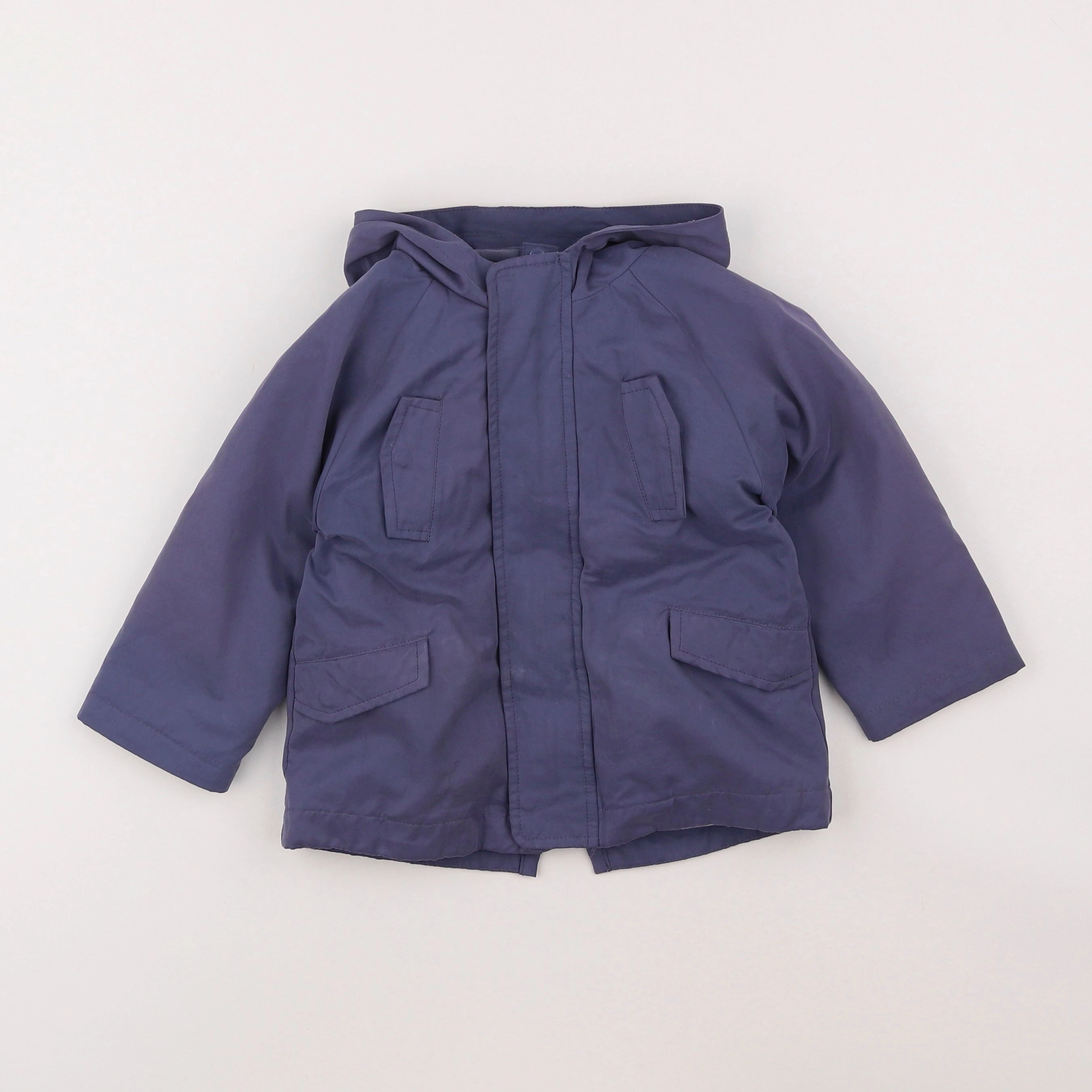 Vertbaudet - veste doublure amovible bleu - 2 ans