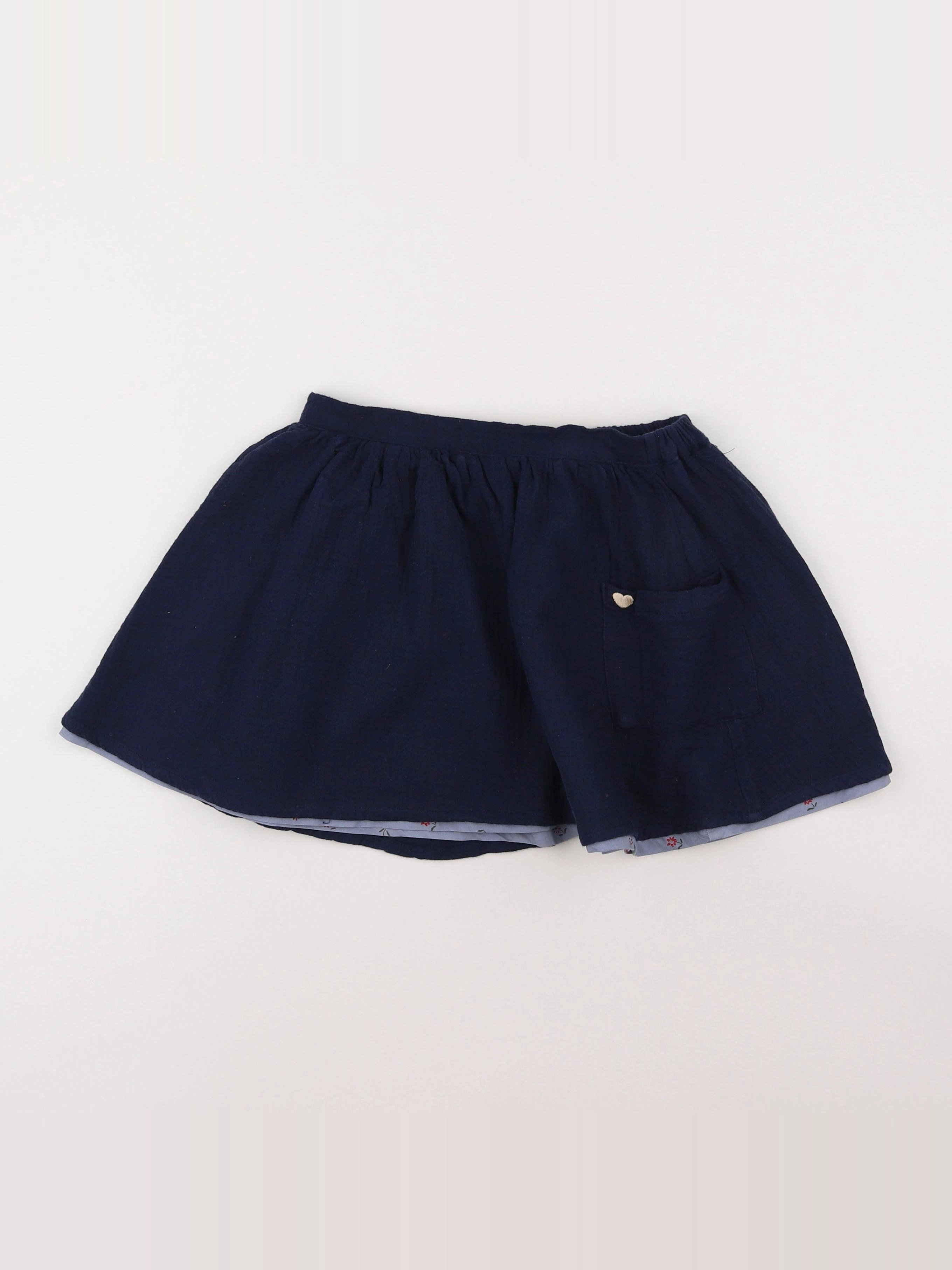 Vertbaudet - jupe bleu - 9 ans