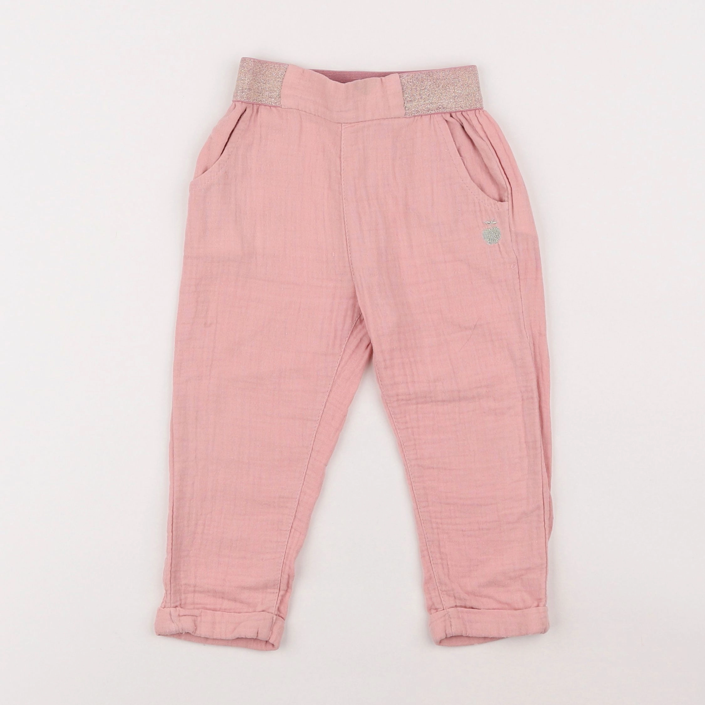 Vertbaudet - pantalon rose - 2 ans