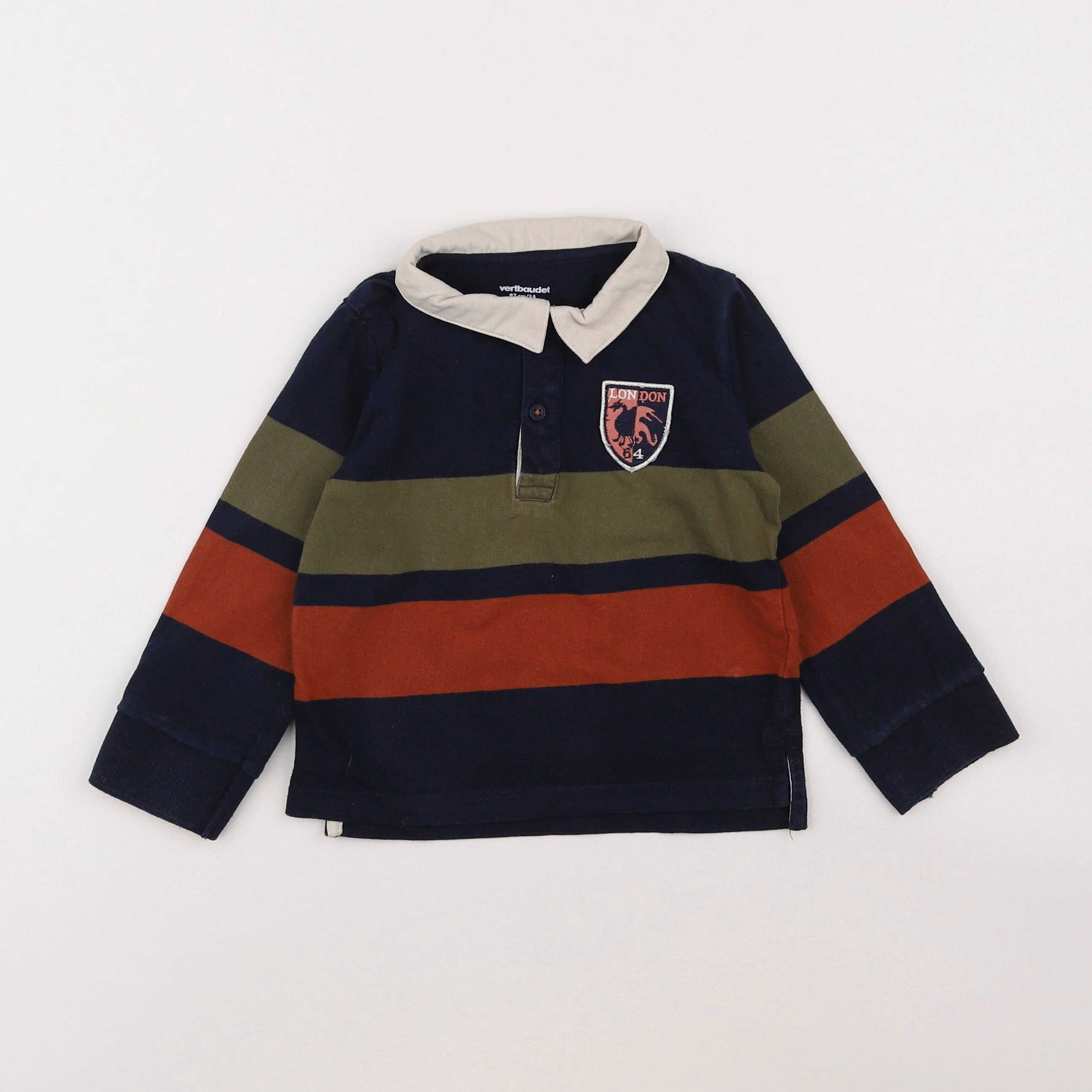 Vertbaudet - polo multicolore - 3 ans