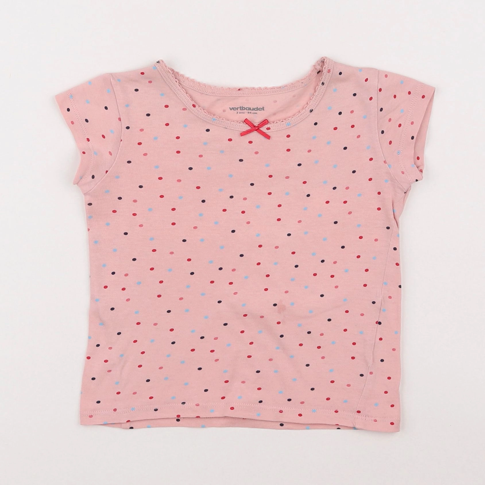 Vertbaudet - maillot de corps rose - 3 ans