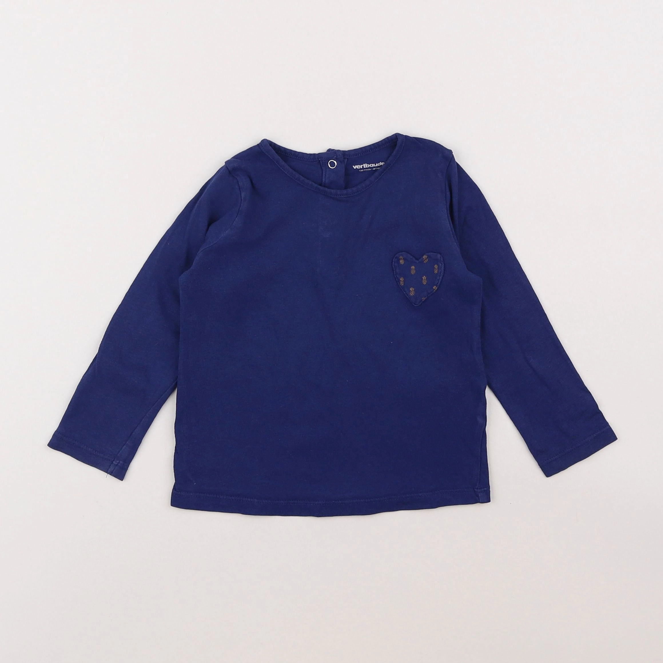 Vertbaudet - tee-shirt bleu - 18 mois