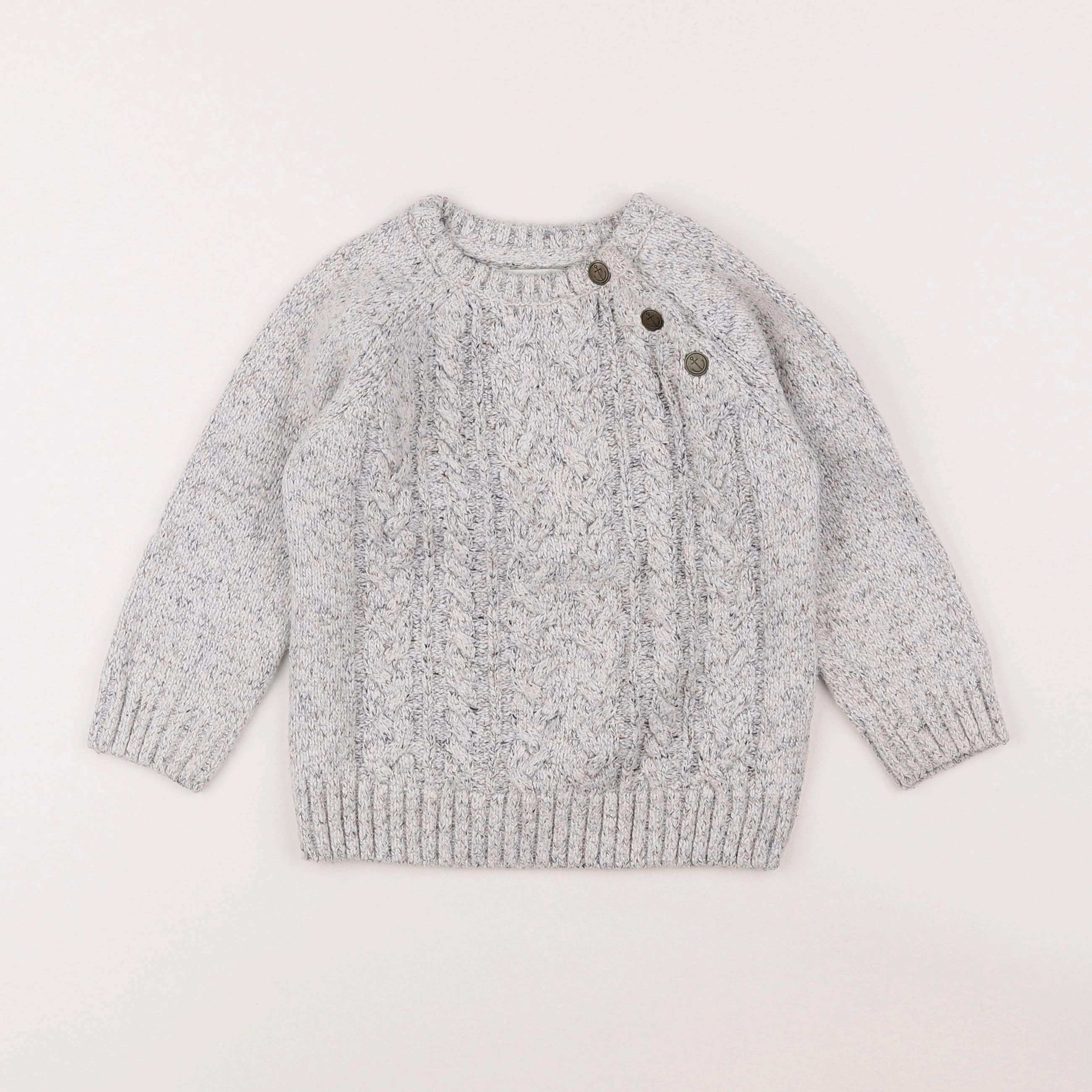 Vertbaudet - pull gris - 4 ans