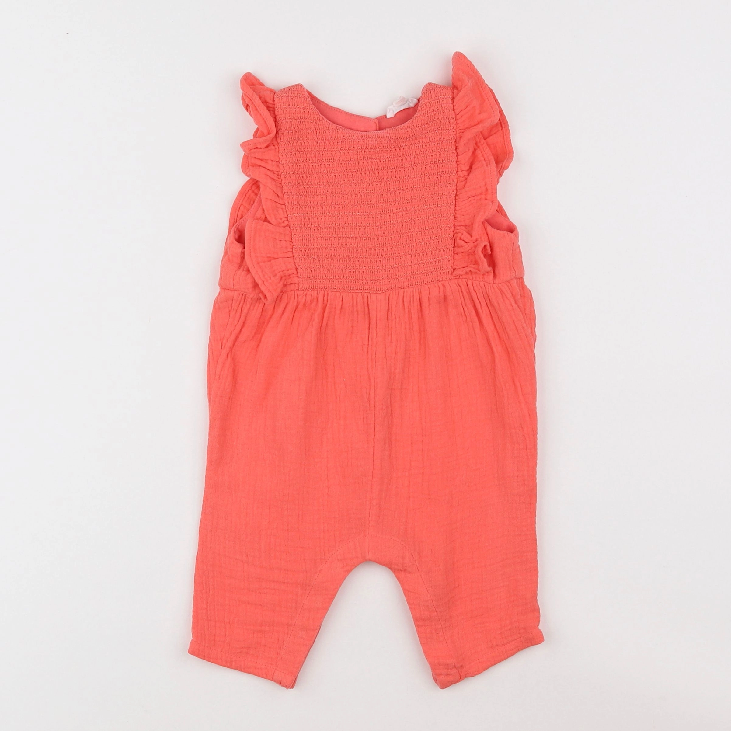 Vertbaudet - combinaison orange - 3 mois