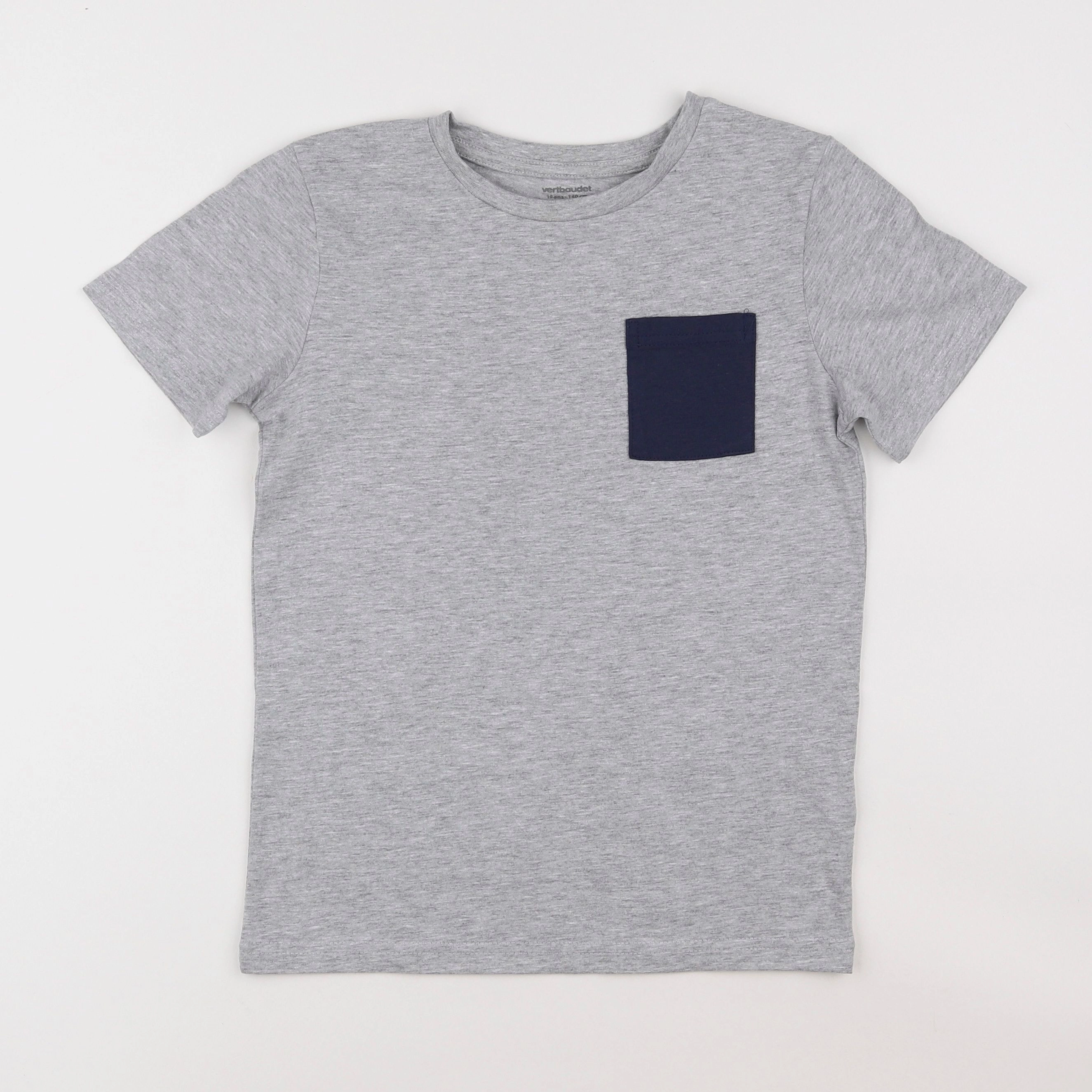 Vertbaudet - tee-shirt gris - 10 ans