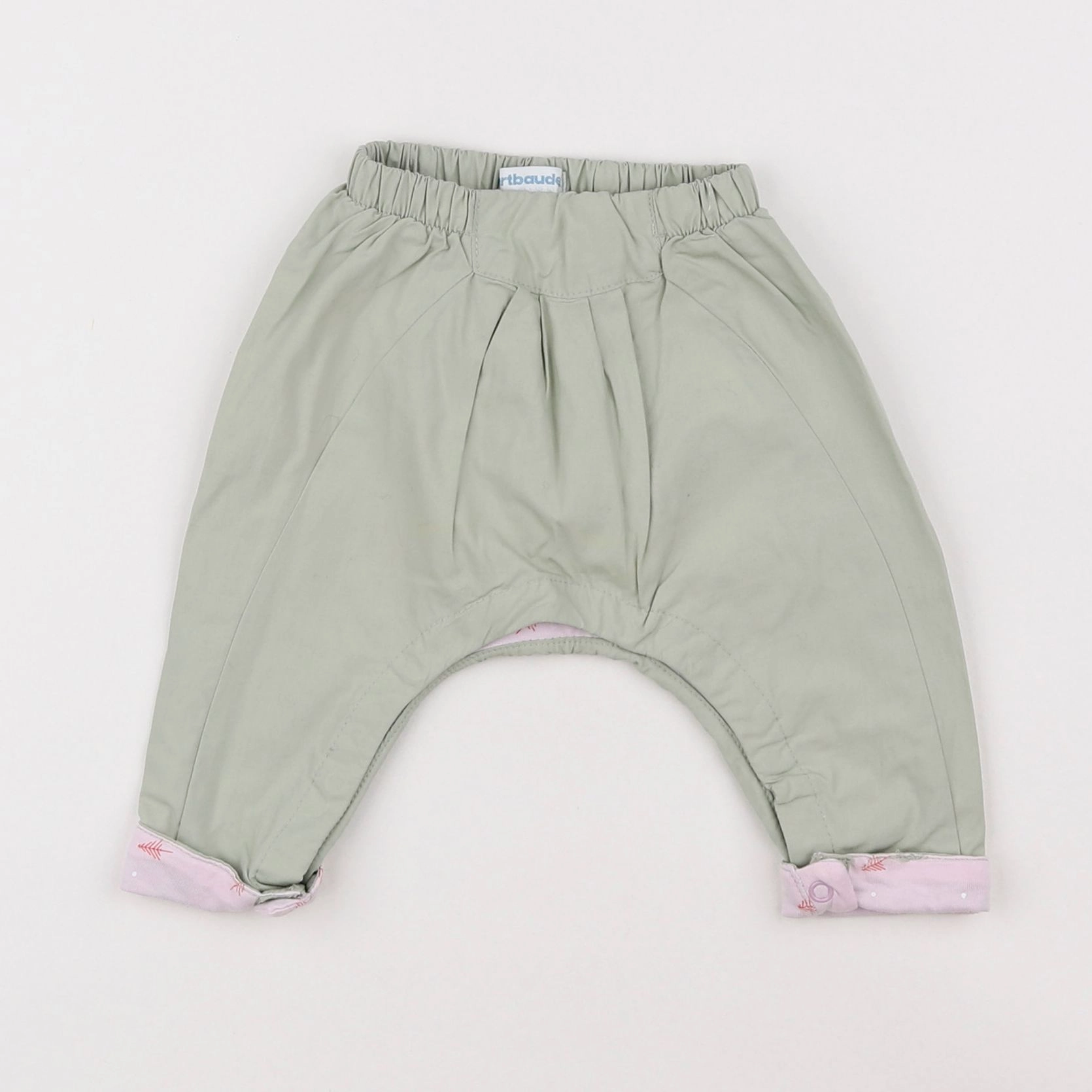 Vertbaudet - pantalon vert - 1 mois