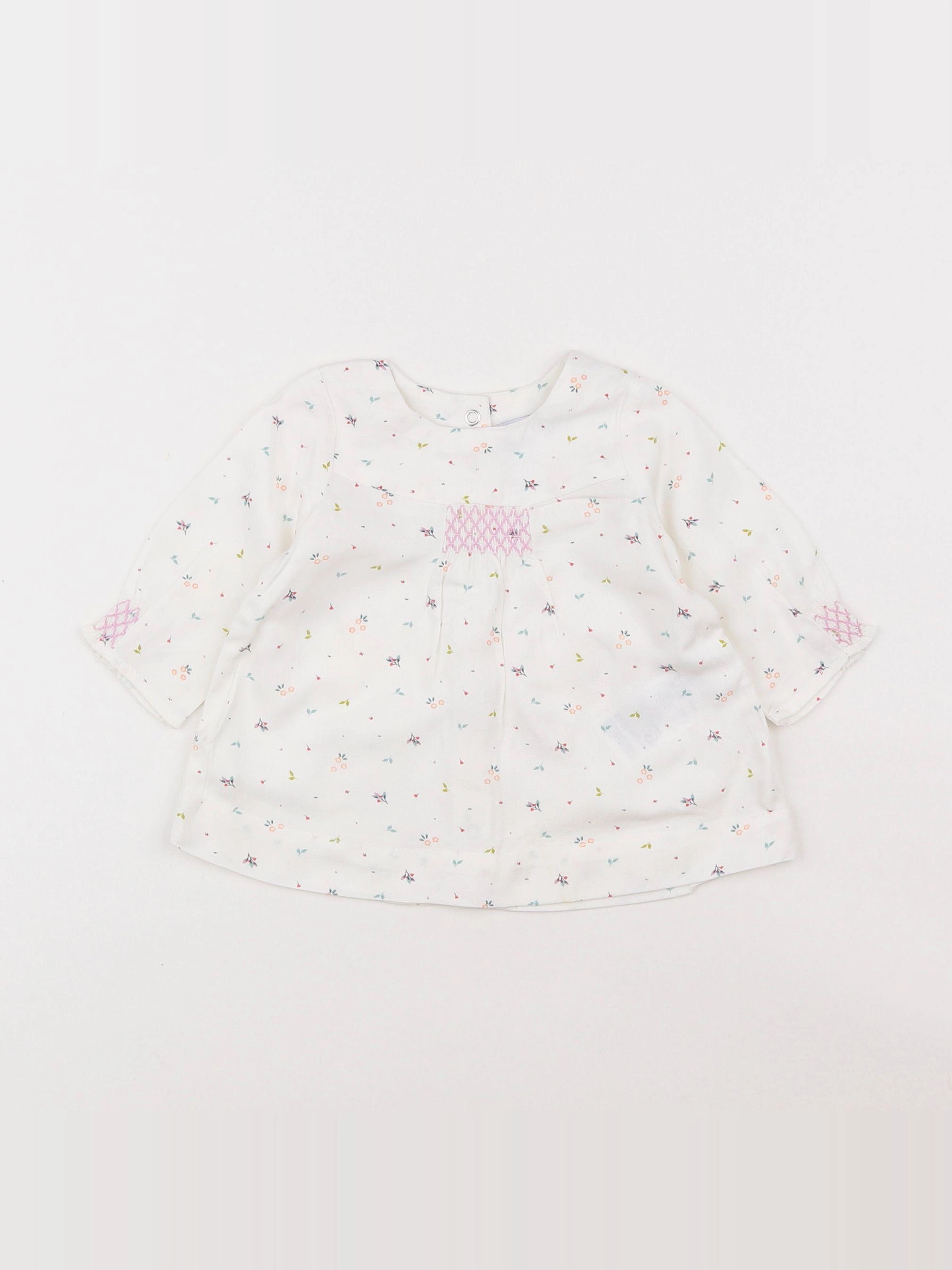 Vertbaudet - robe blanc - 1 mois