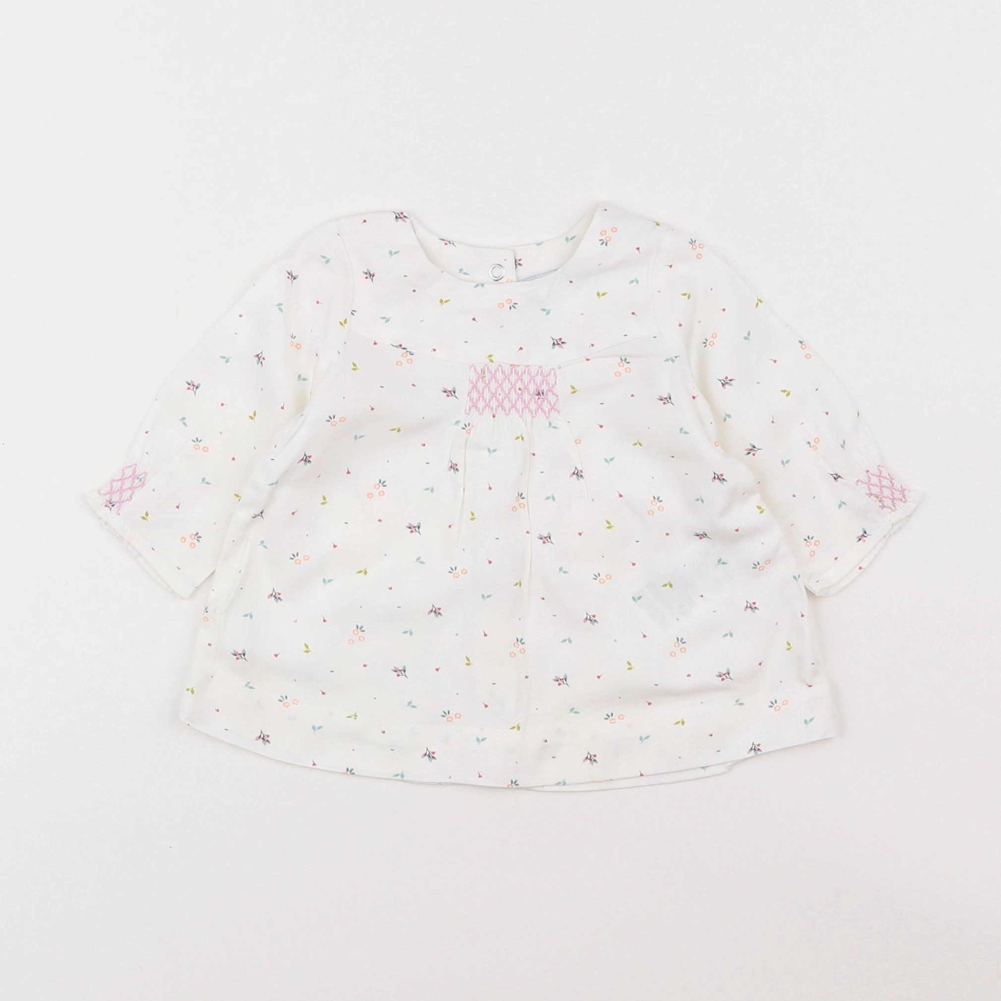 Vertbaudet - robe blanc - 1 mois