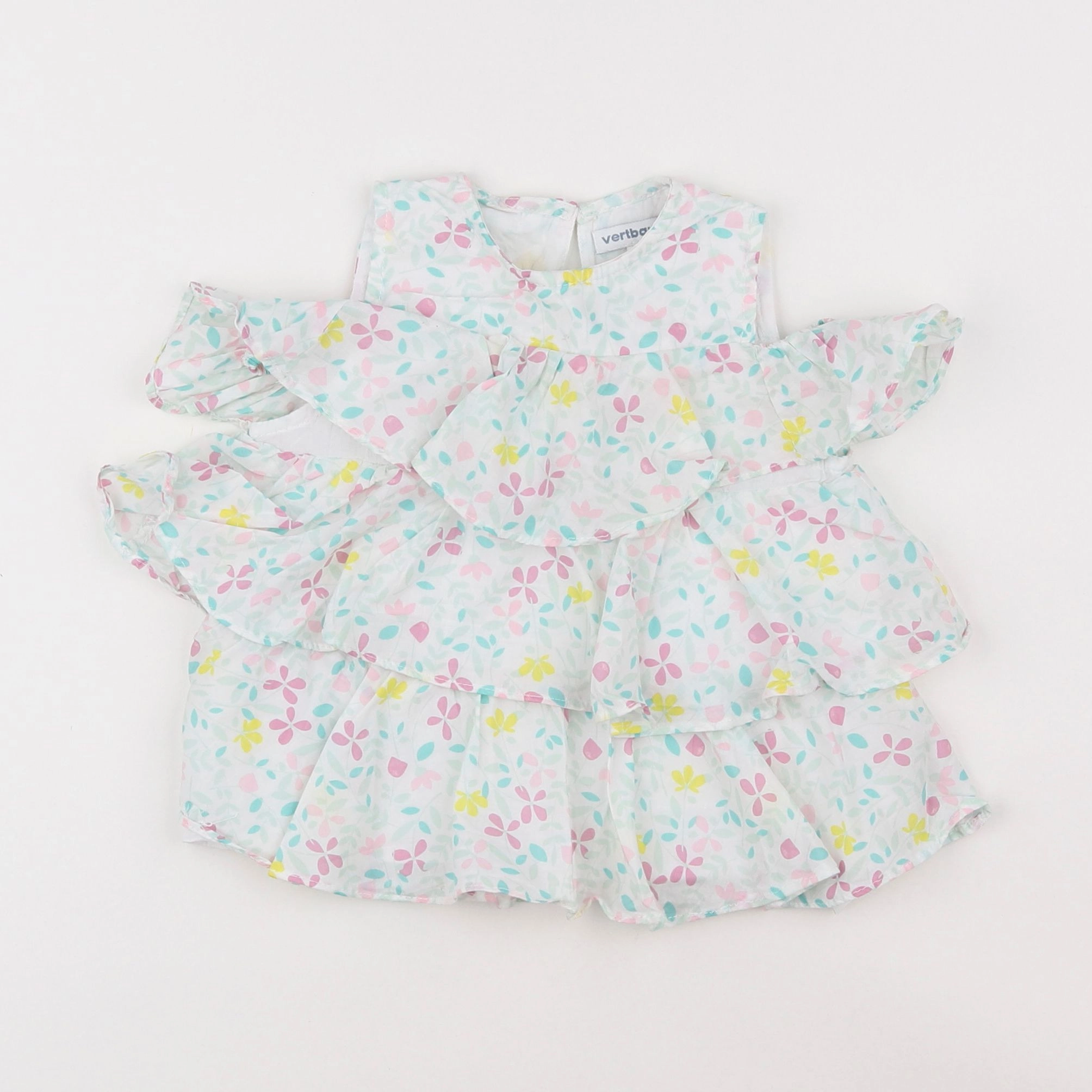 Vertbaudet - robe multicolore - 2 ans