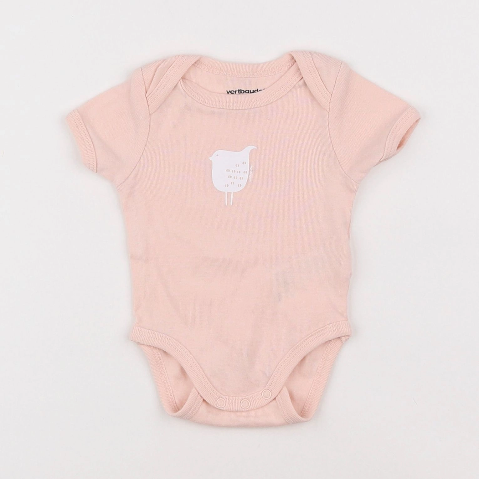 Vertbaudet - body rose - 1 mois