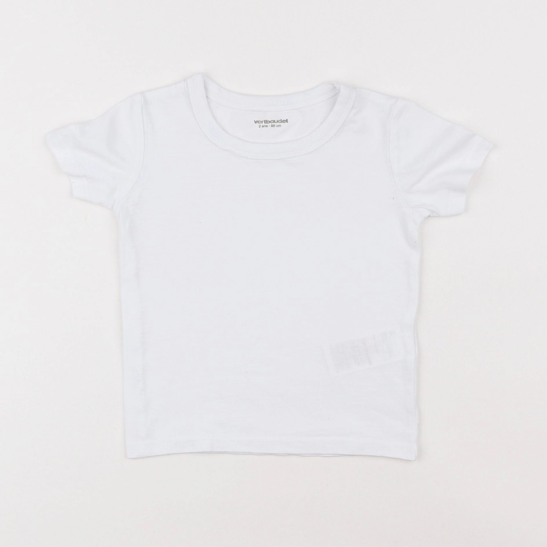 Vertbaudet - maillot de corps blanc - 2 ans