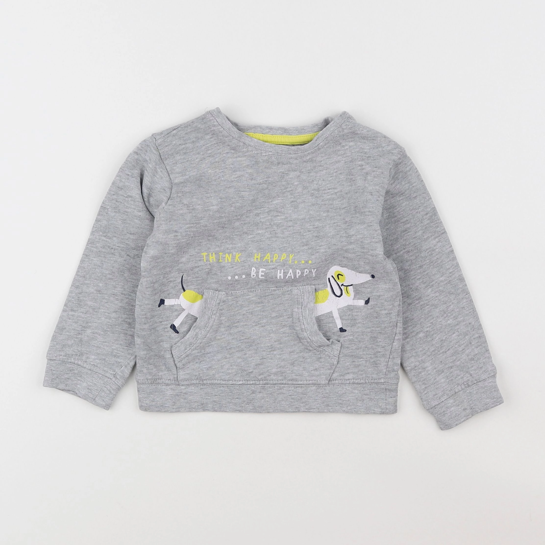 Vertbaudet - sweat gris - 2 ans