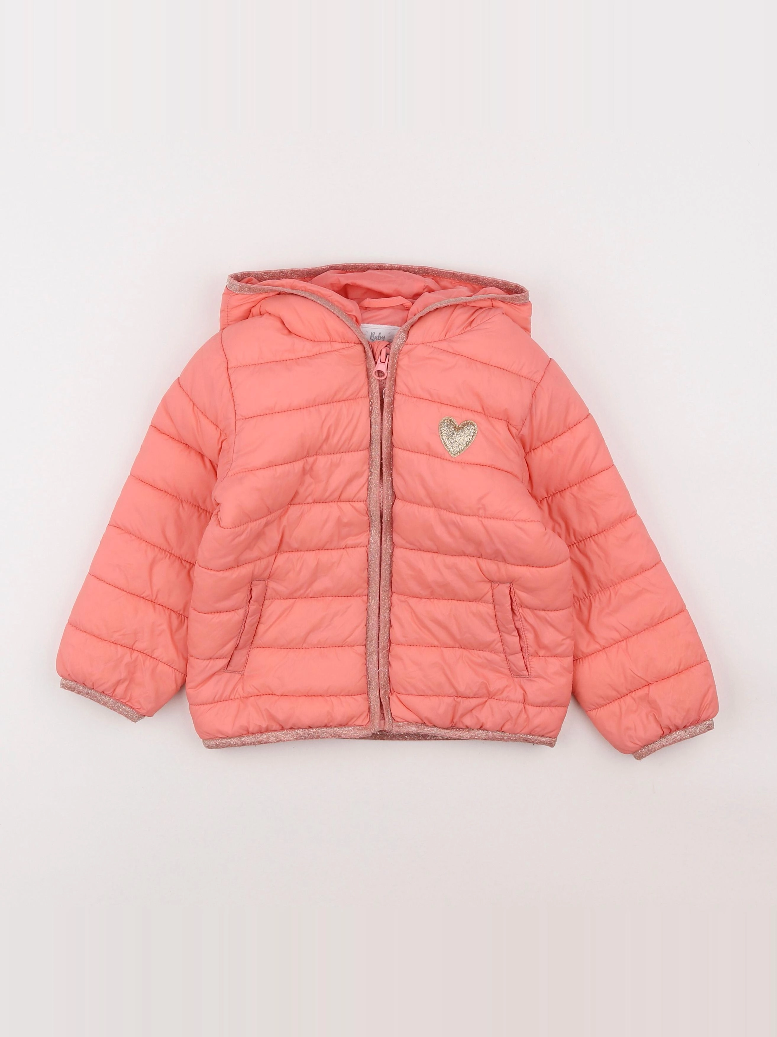 Vertbaudet - doudoune rose - 3 ans