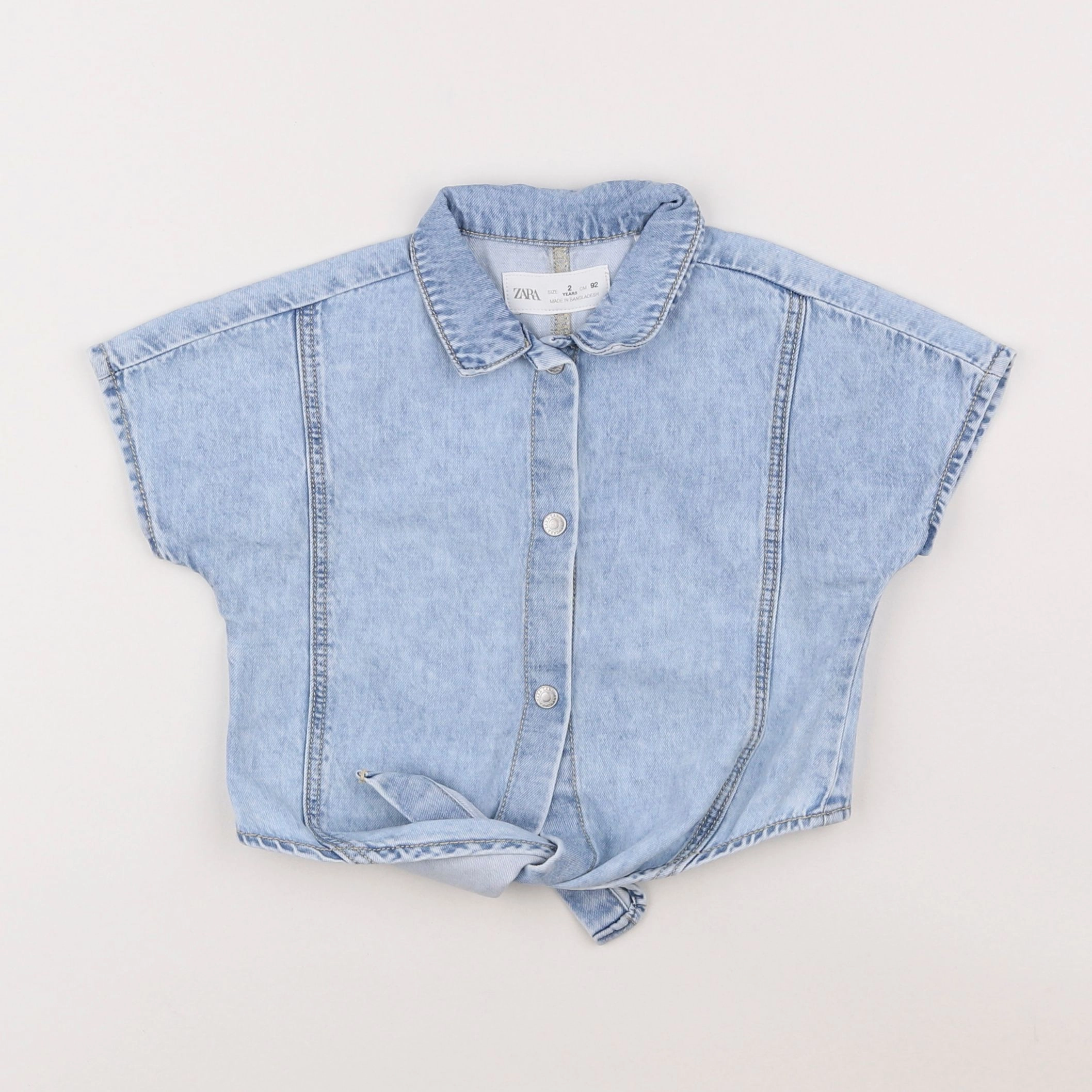 Zara - chemise bleu - 2 ans