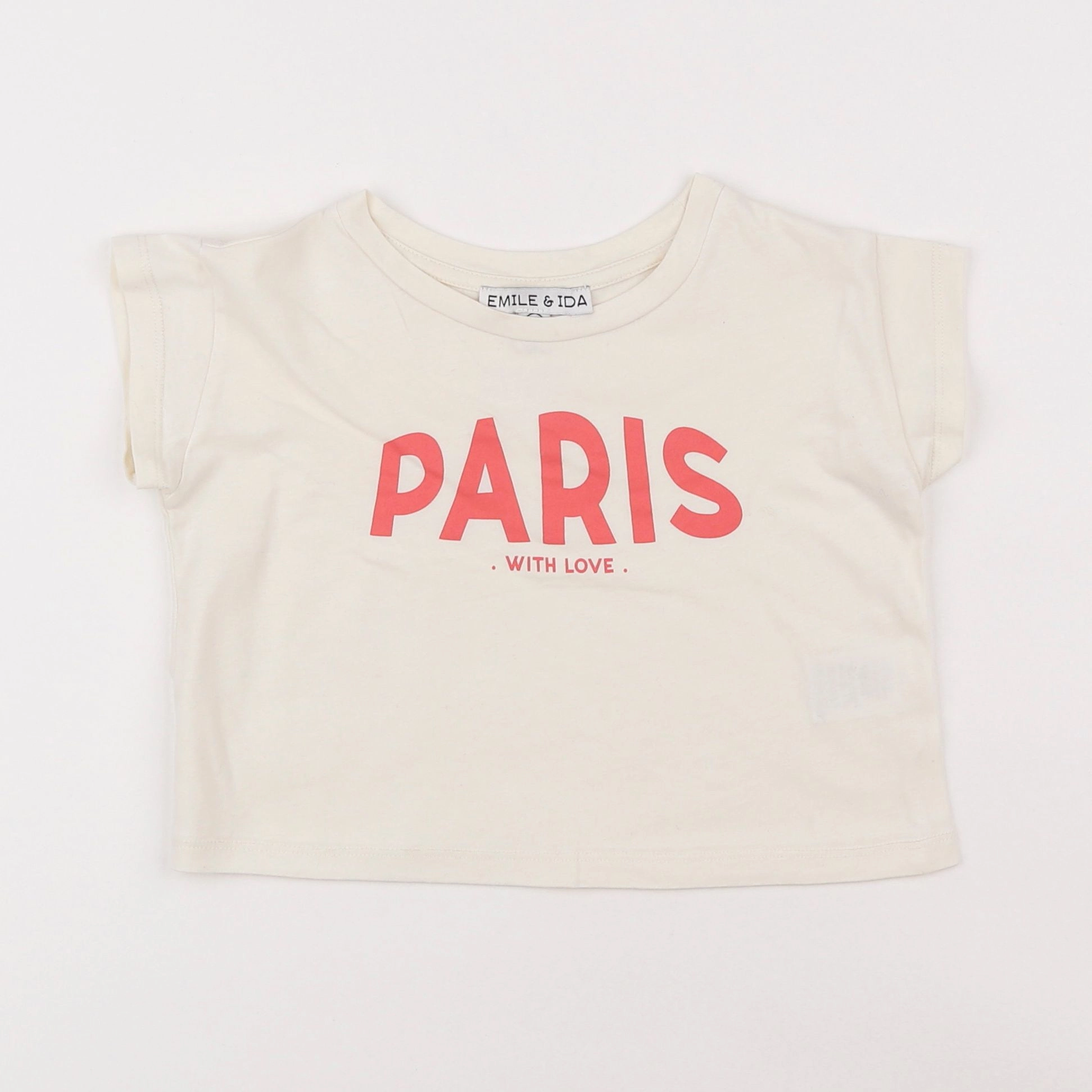 Emile et Ida - tee-shirt blanc - 2 ans