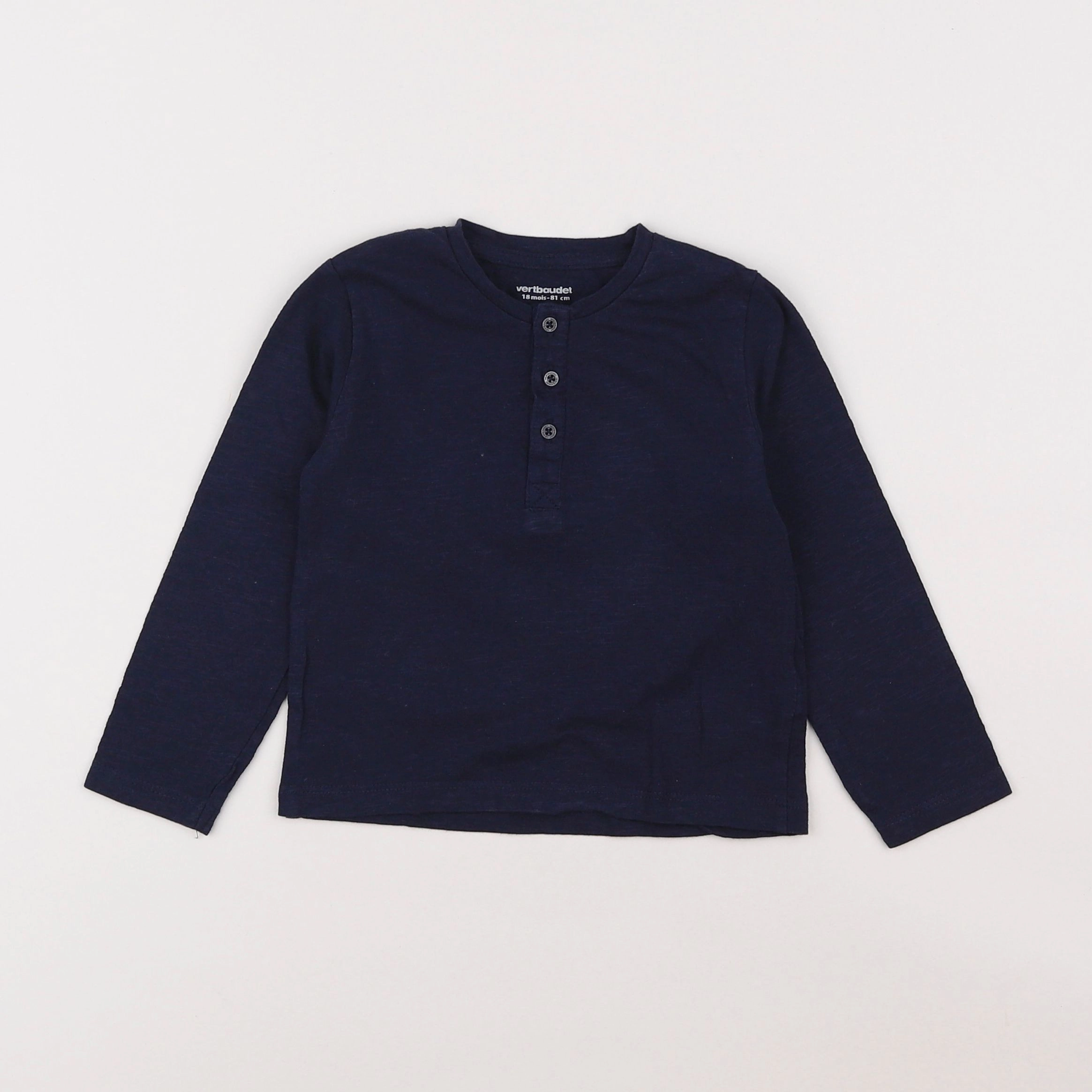 Vertbaudet - tee-shirt bleu - 18 mois