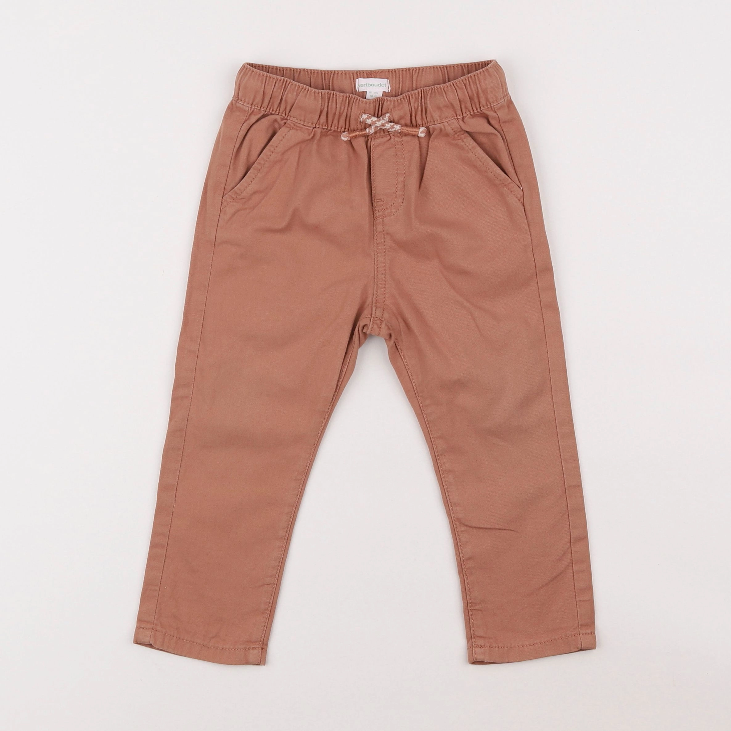 Vertbaudet - pantalon marron - 18 mois