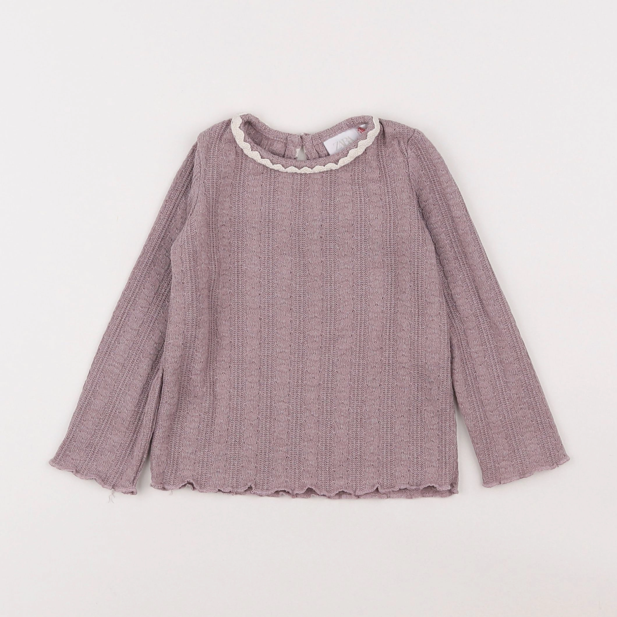 Zara - tee-shirt violet - 12/18 mois