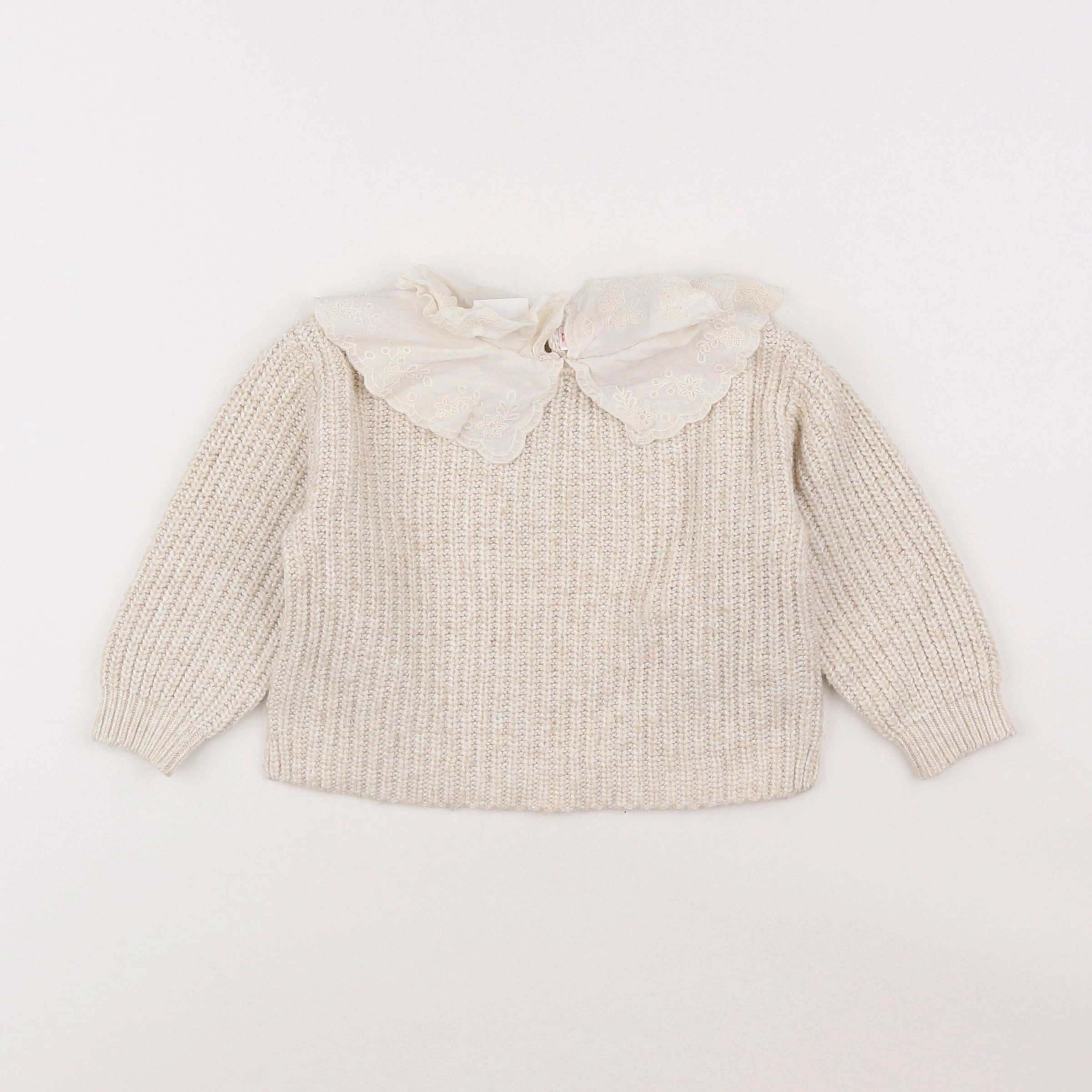 Zara - pull beige - 12/18 mois