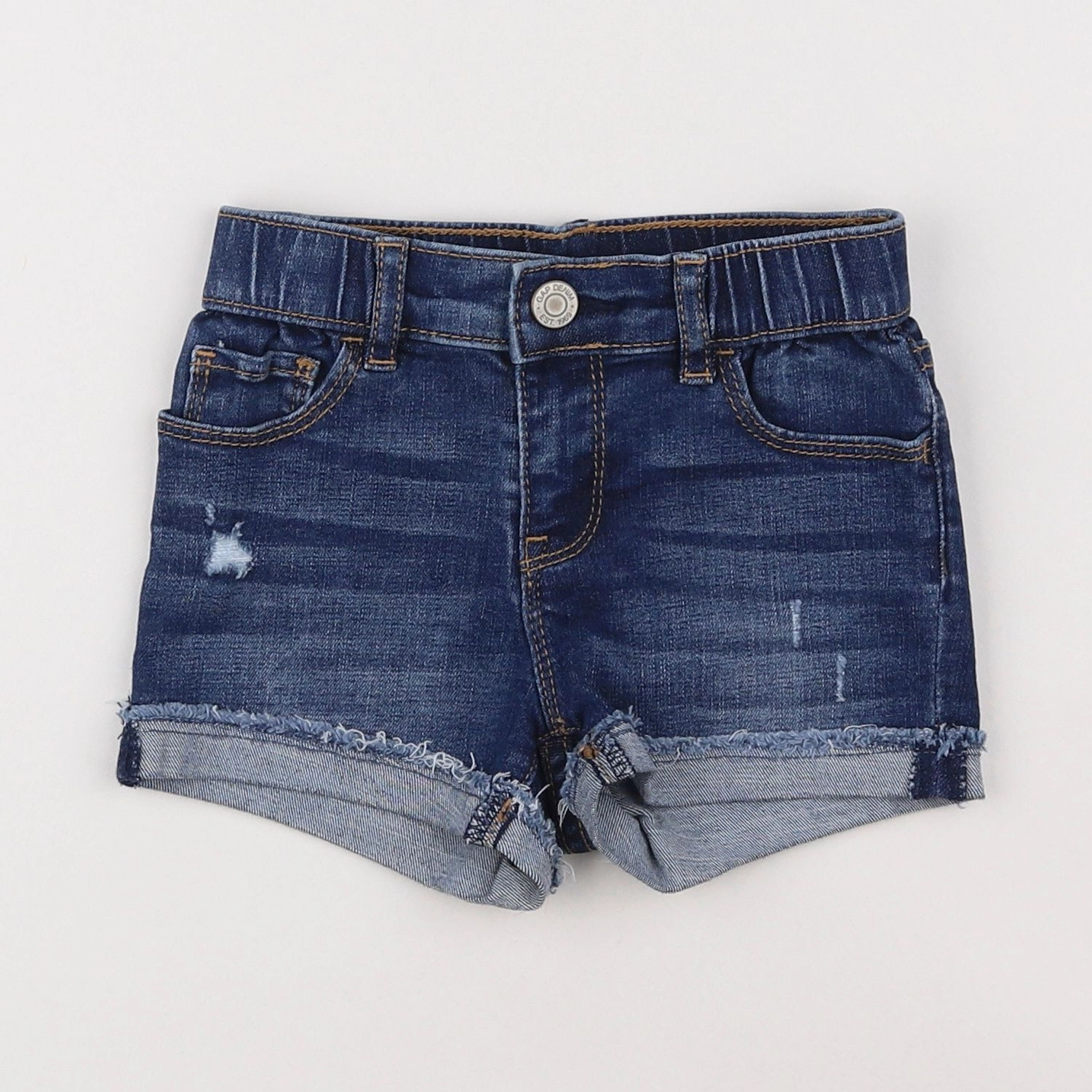 GAP - short bleu - 4 ans