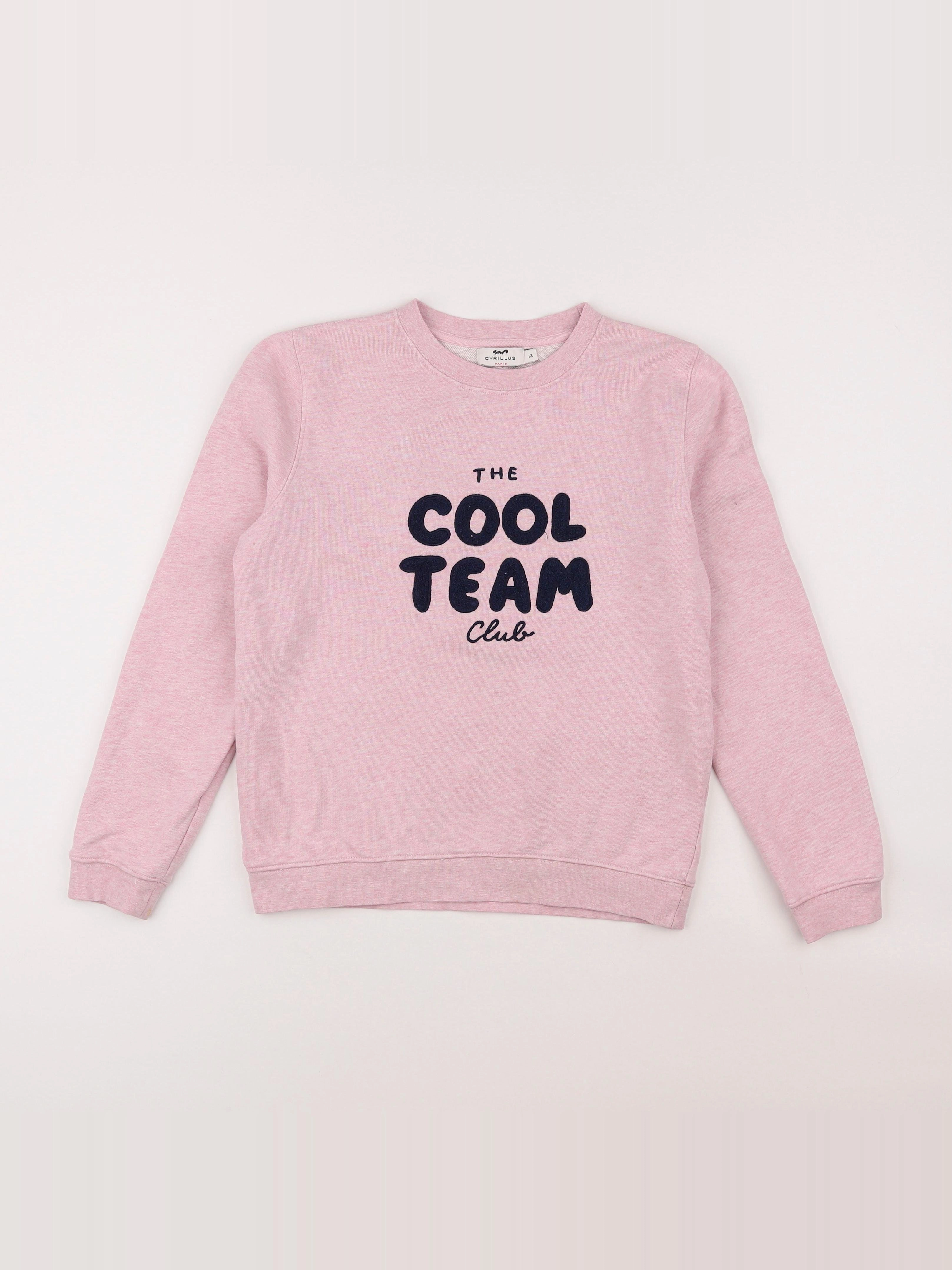 Cyrillus - sweat rose - 12 ans