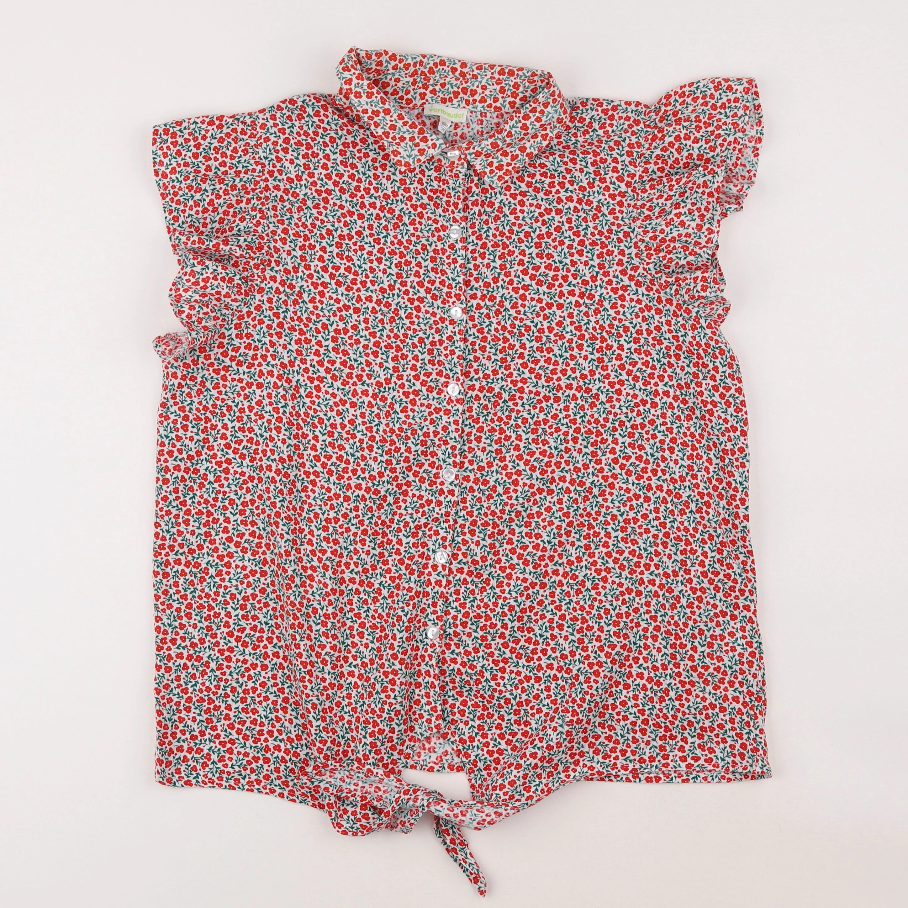 Vertbaudet - blouse rouge - 14 ans