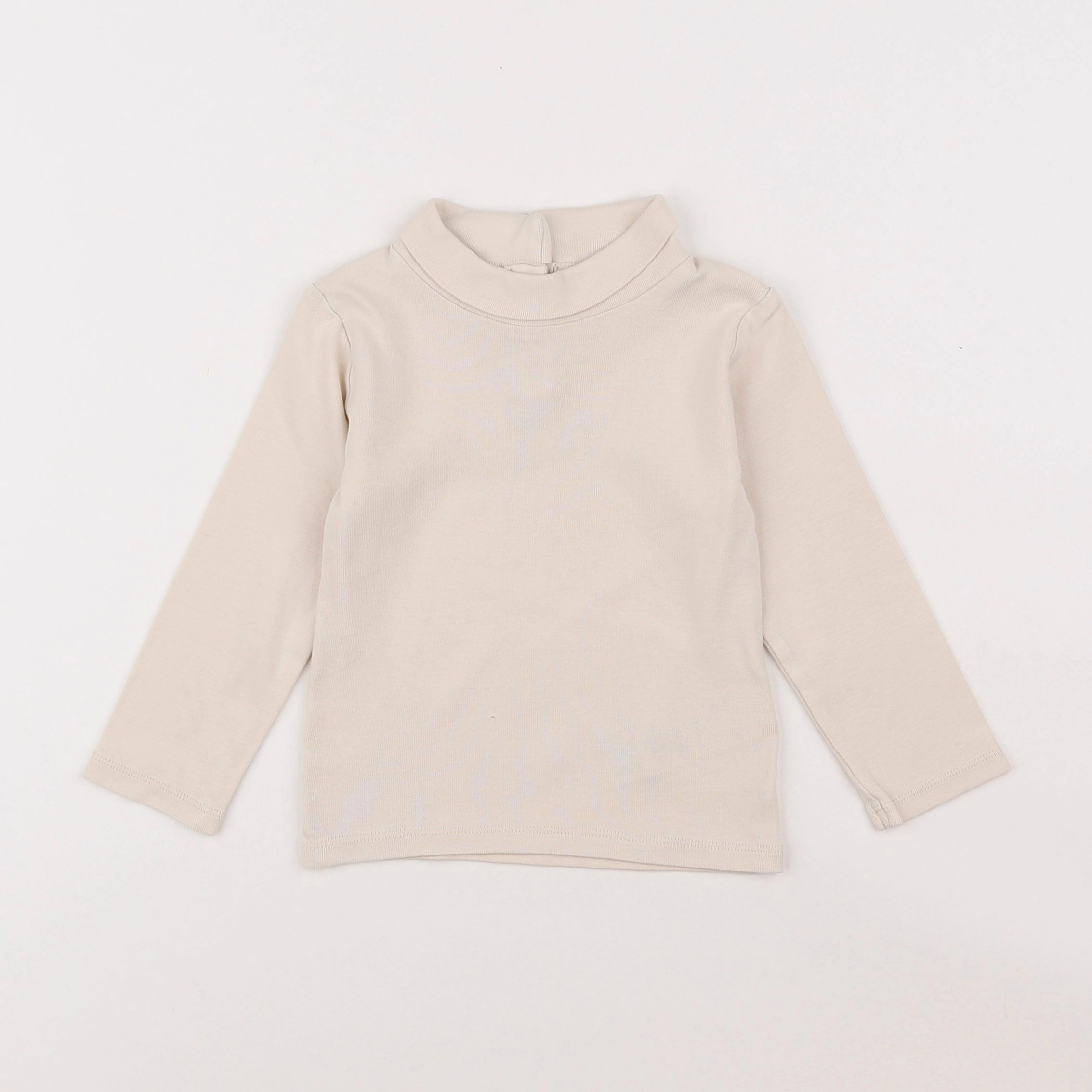 Vertbaudet - sous-pull beige - 2 ans