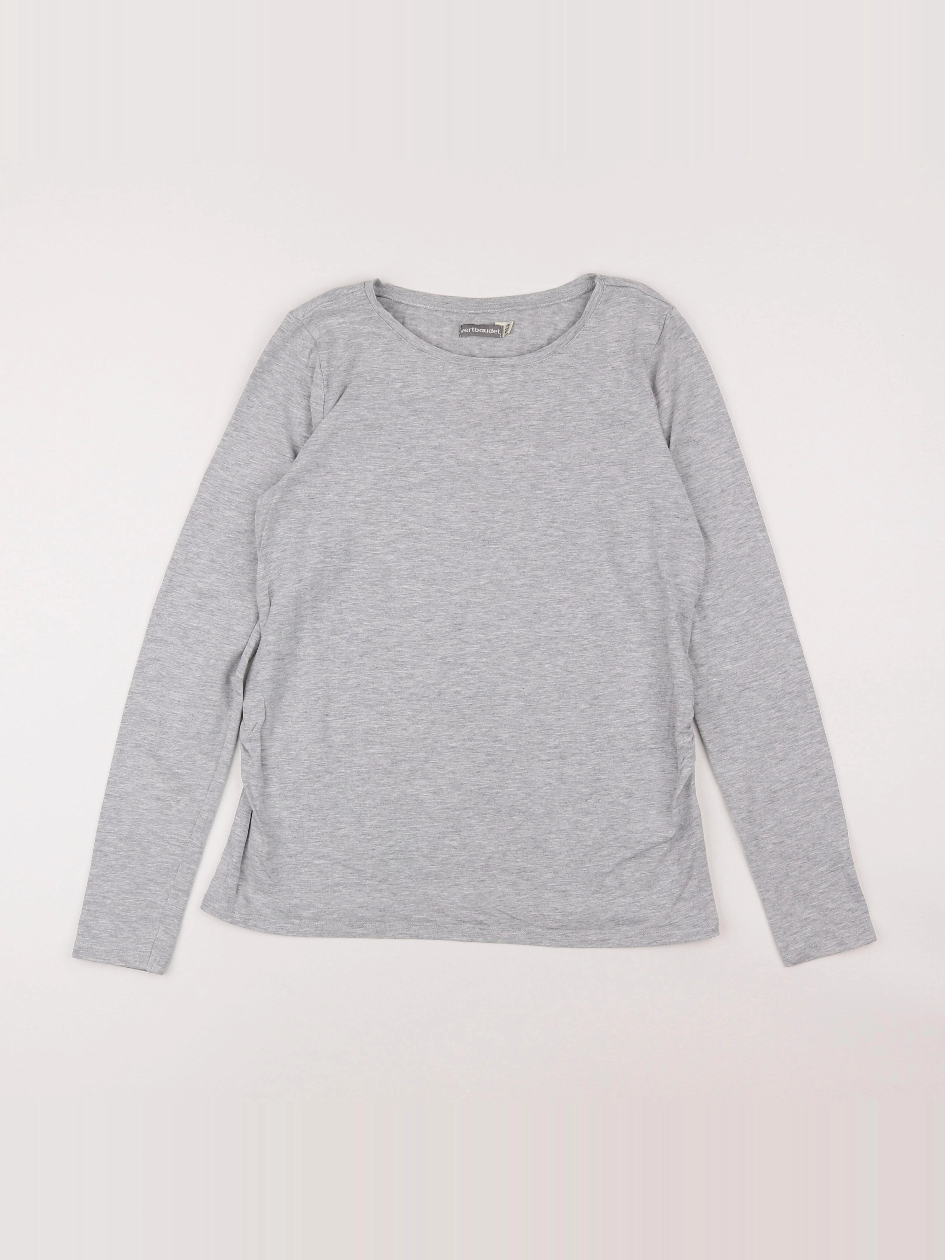 Vertbaudet - tee-shirt grossesse gris - 38 à 40