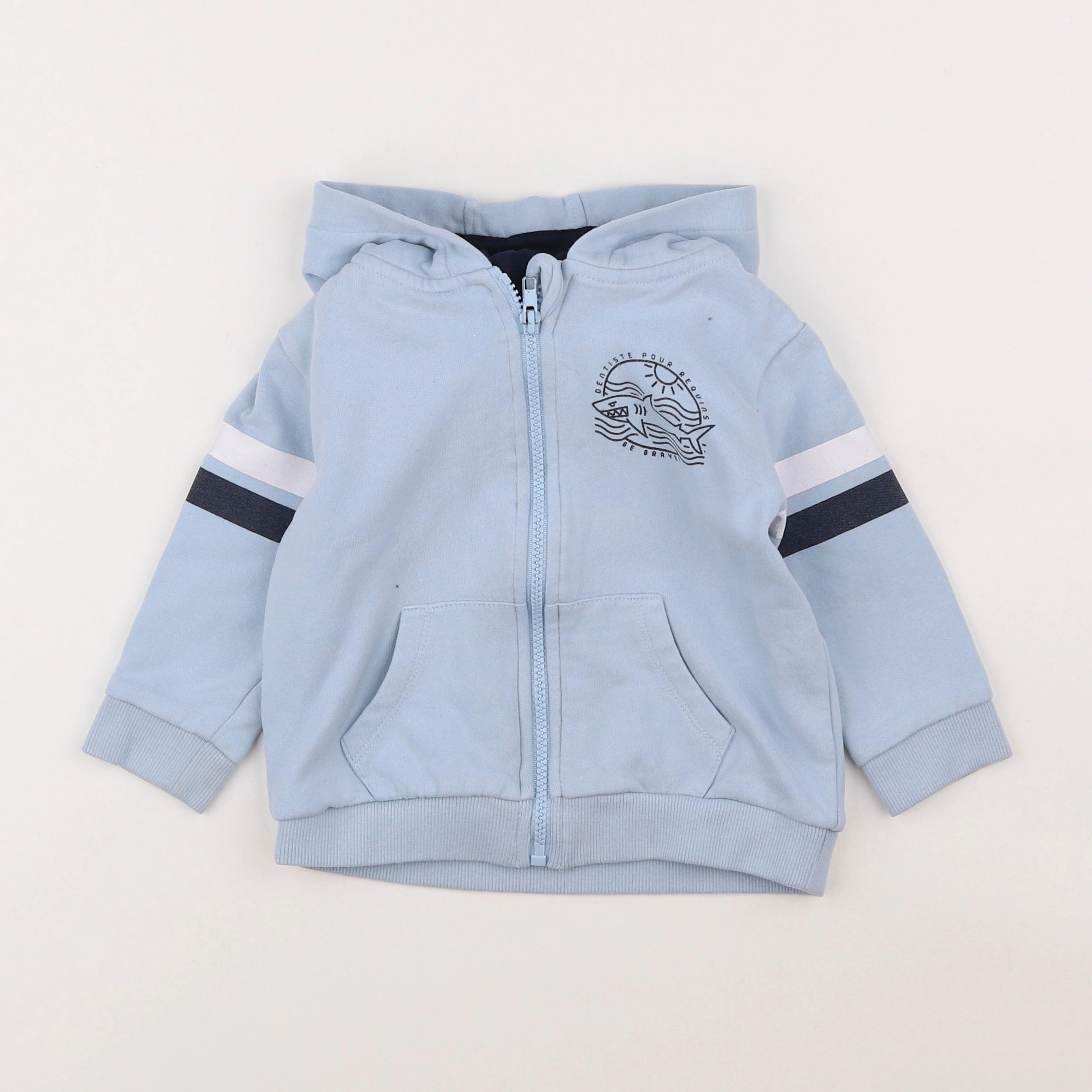 Vertbaudet - sweat bleu - 3 ans