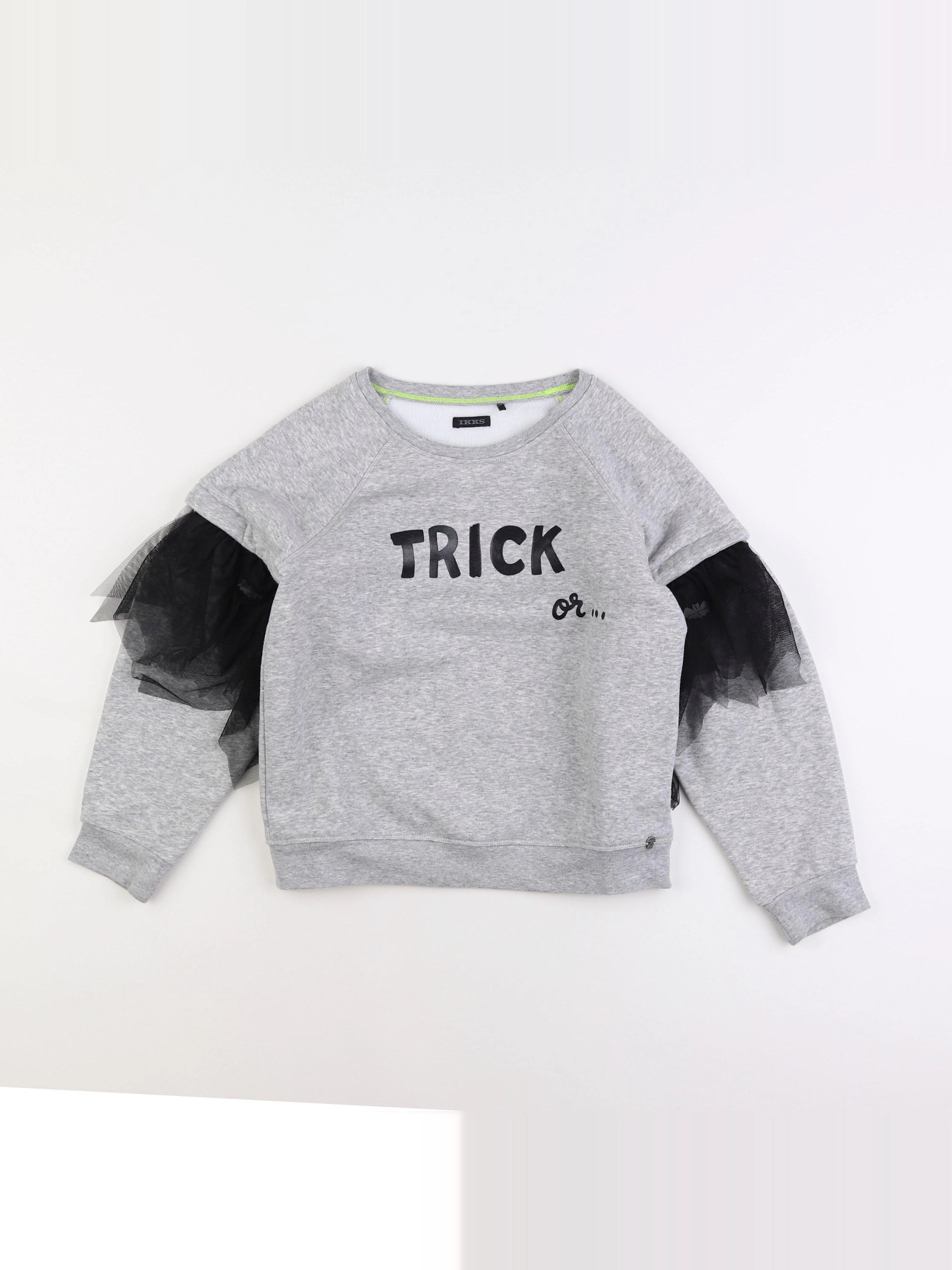 IKKS - sweat gris - 10 ans