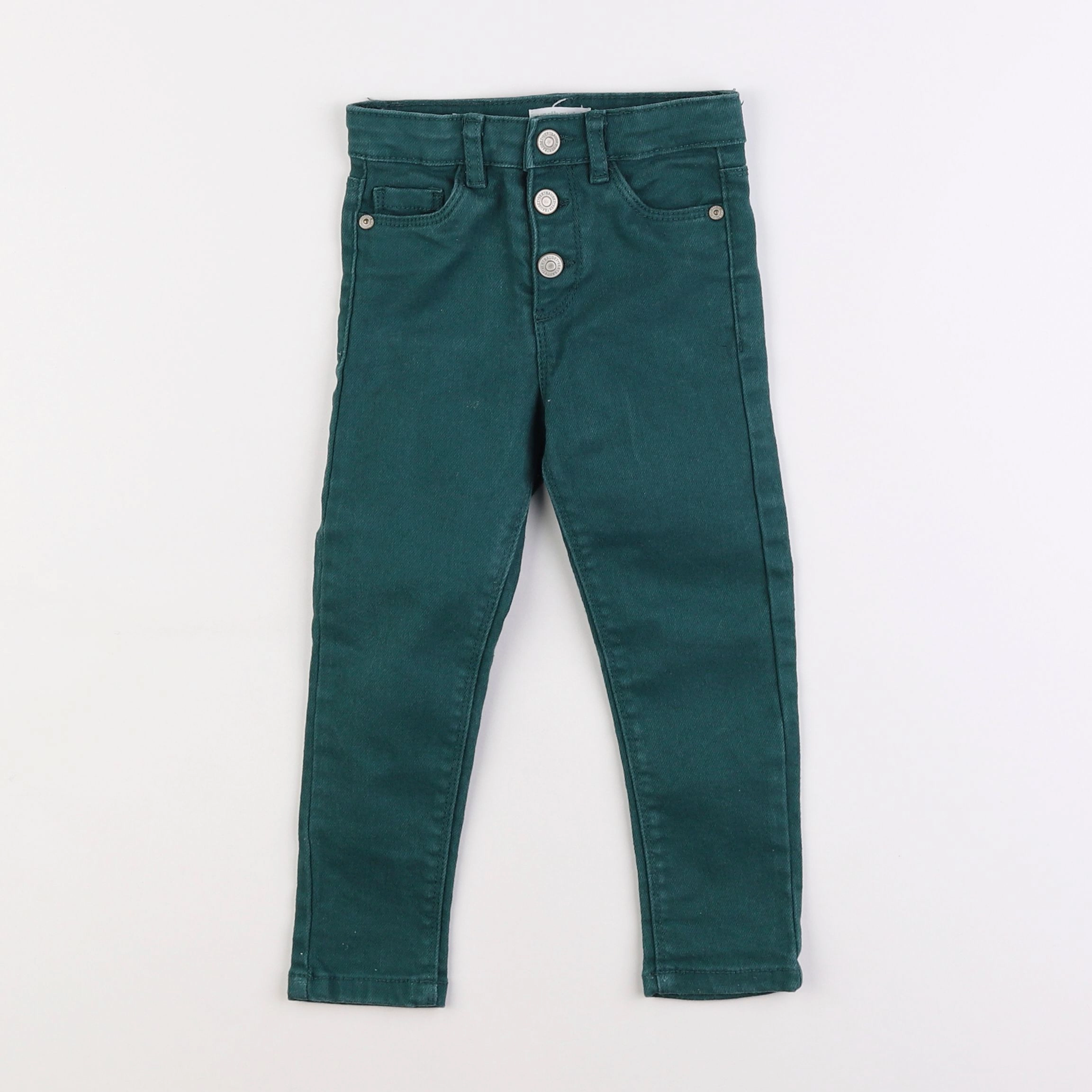 Vertbaudet - pantalon vert - 3 ans