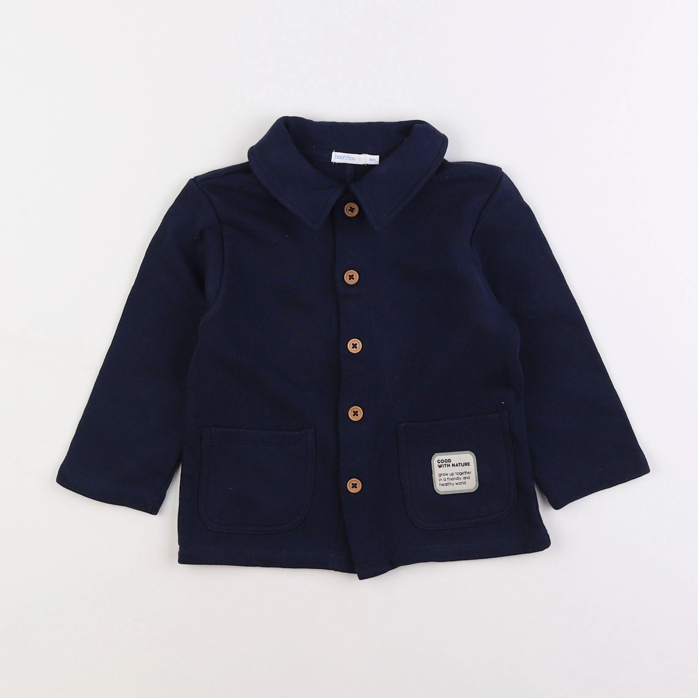 Boutchou - sweat bleu - 3 ans