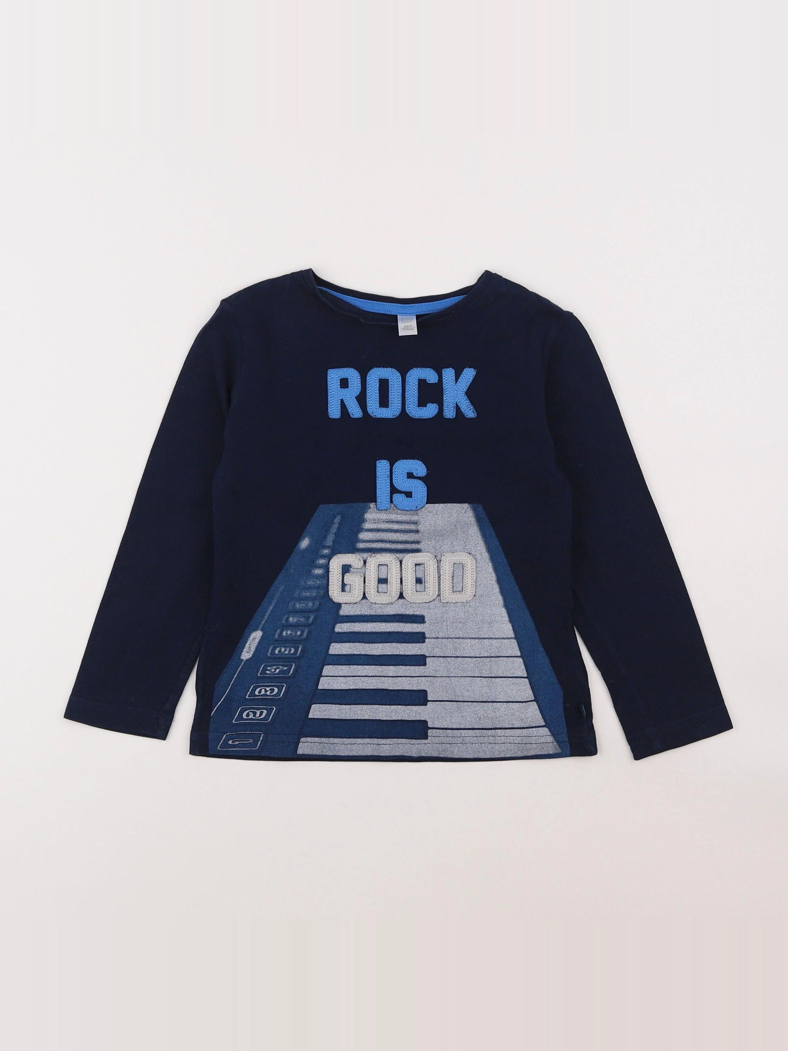 Okaidi - tee-shirt bleu - 5 ans