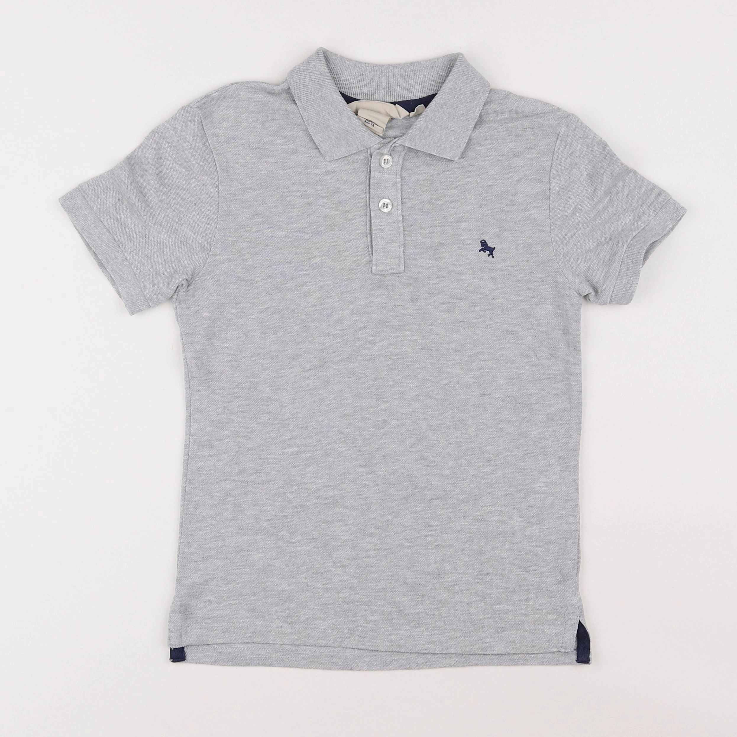 H&M - polo gris - 6/8 ans