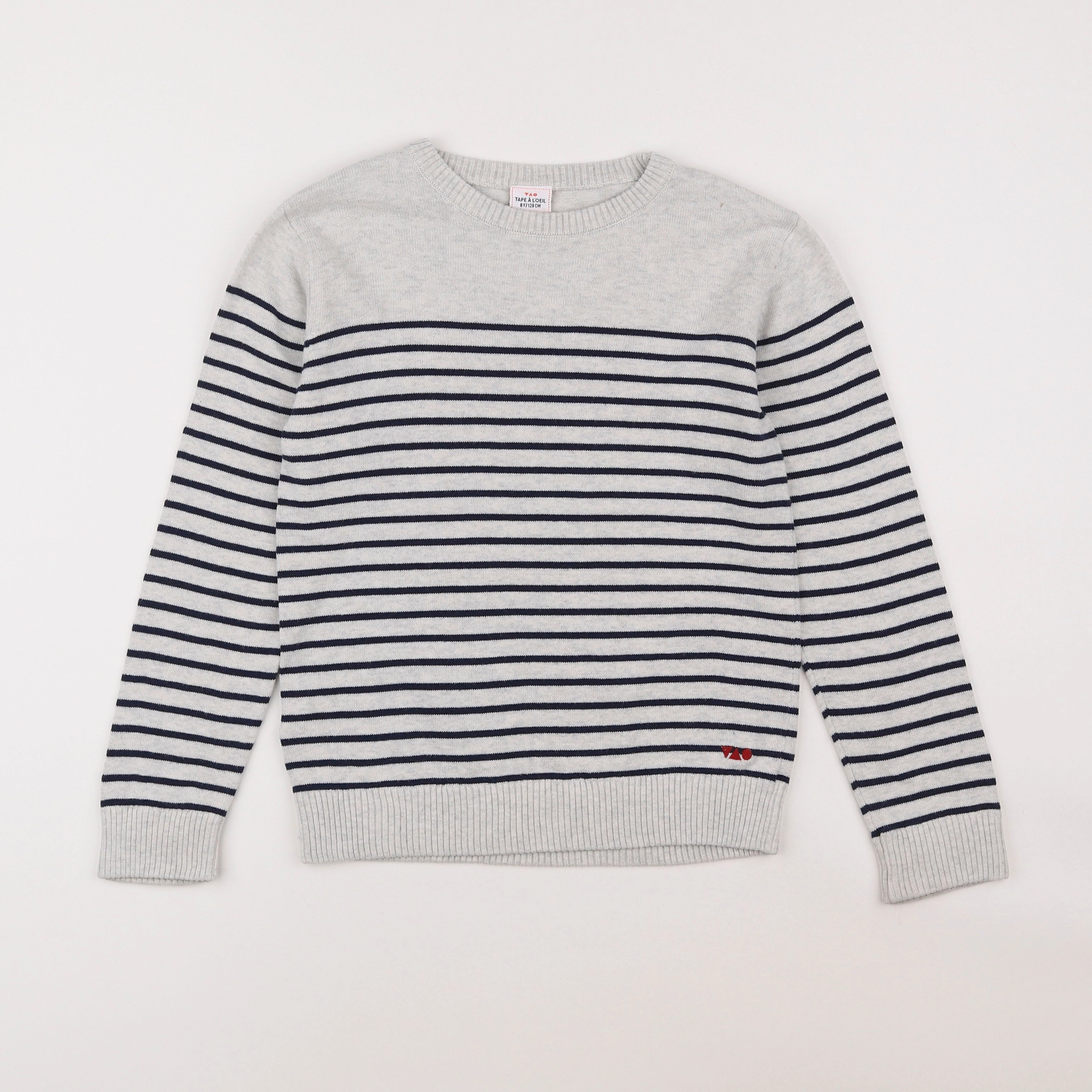 Tape à l'oeil - pull gris - 8 ans