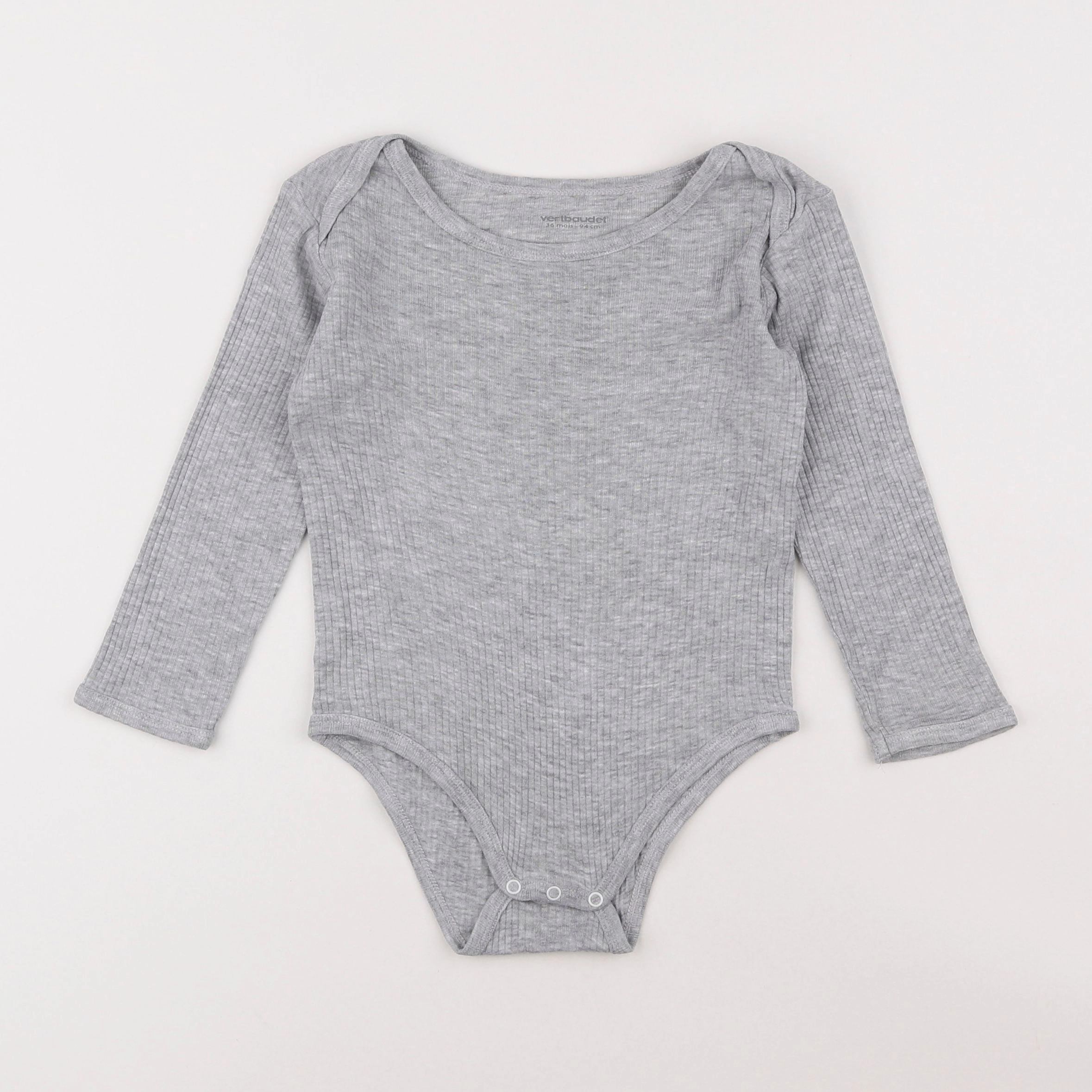 Vertbaudet - body gris - 3 ans