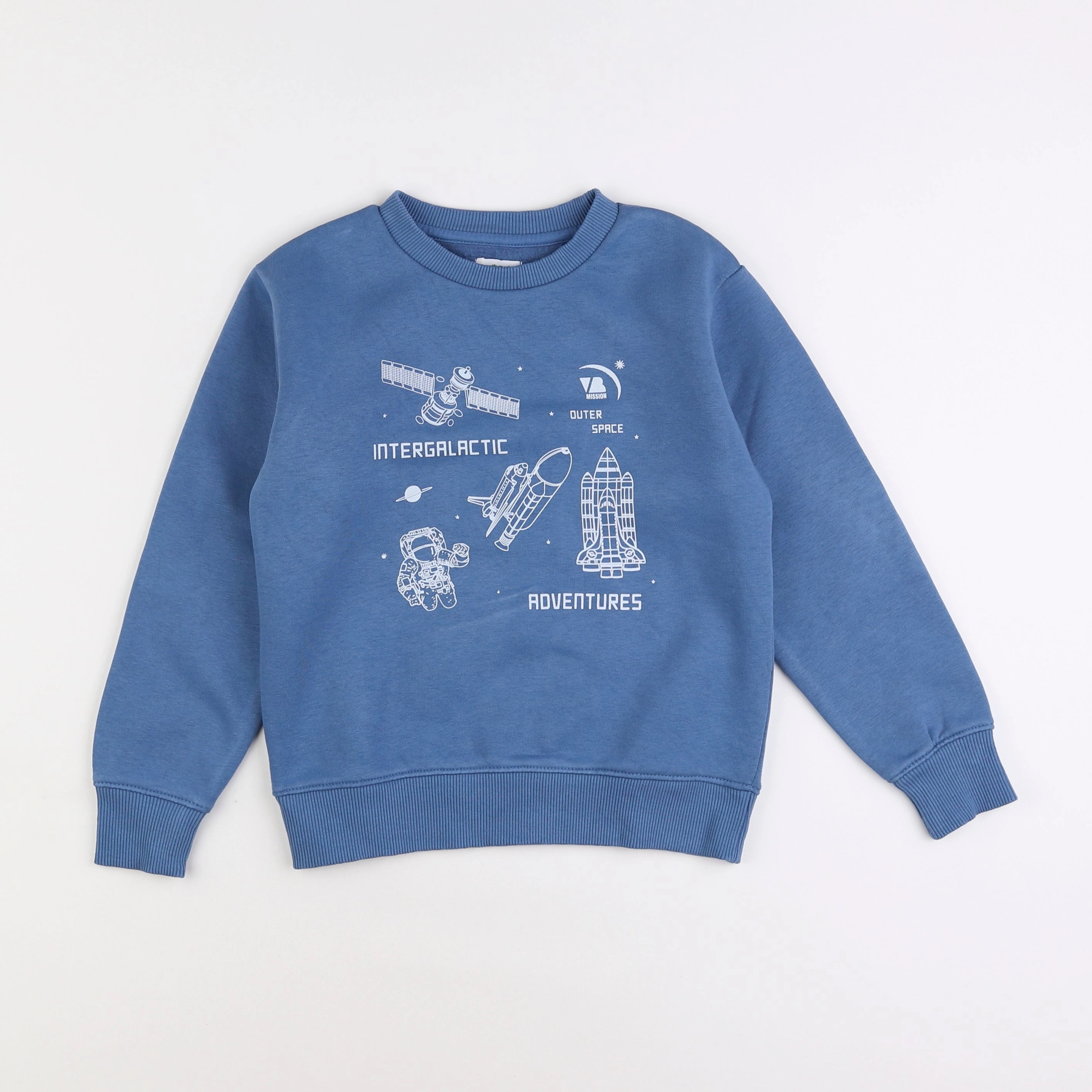 Vertbaudet - sweat bleu - 8 ans