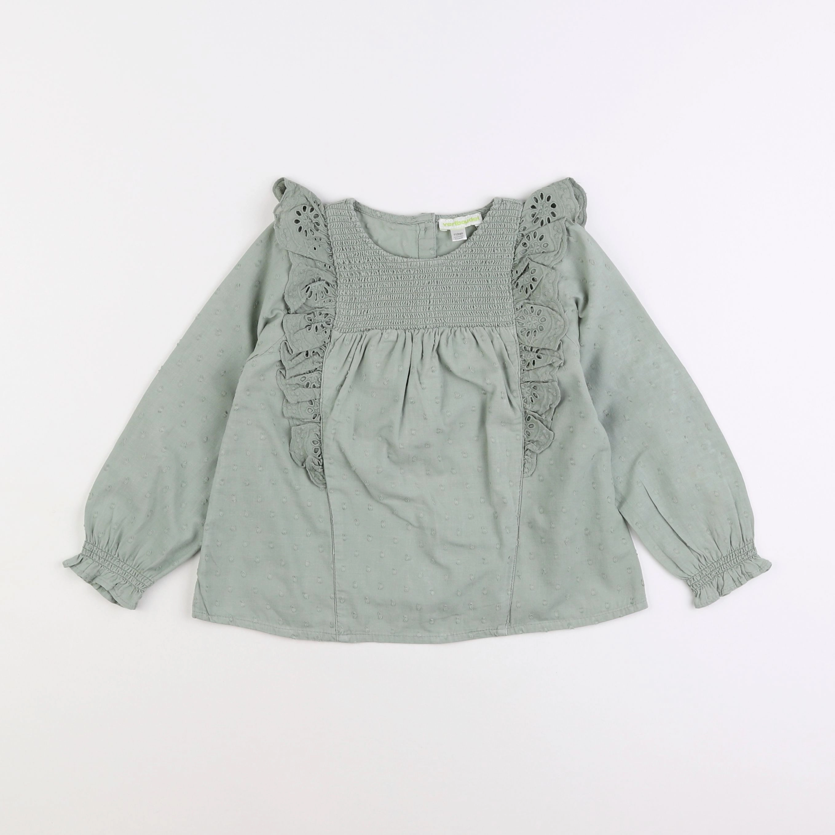 Vertbaudet - blouse vert - 5 ans