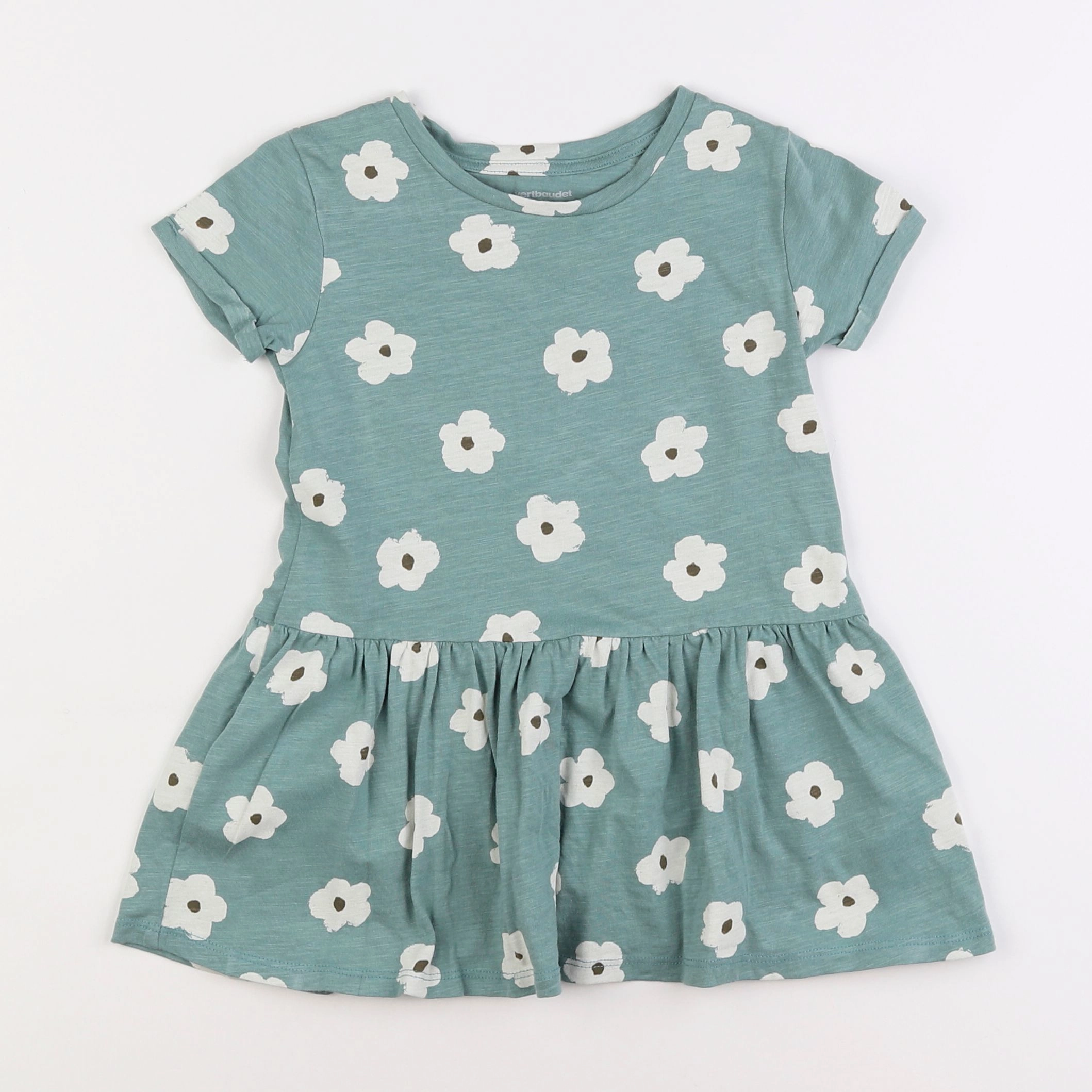 Vertbaudet - robe vert - 3 ans