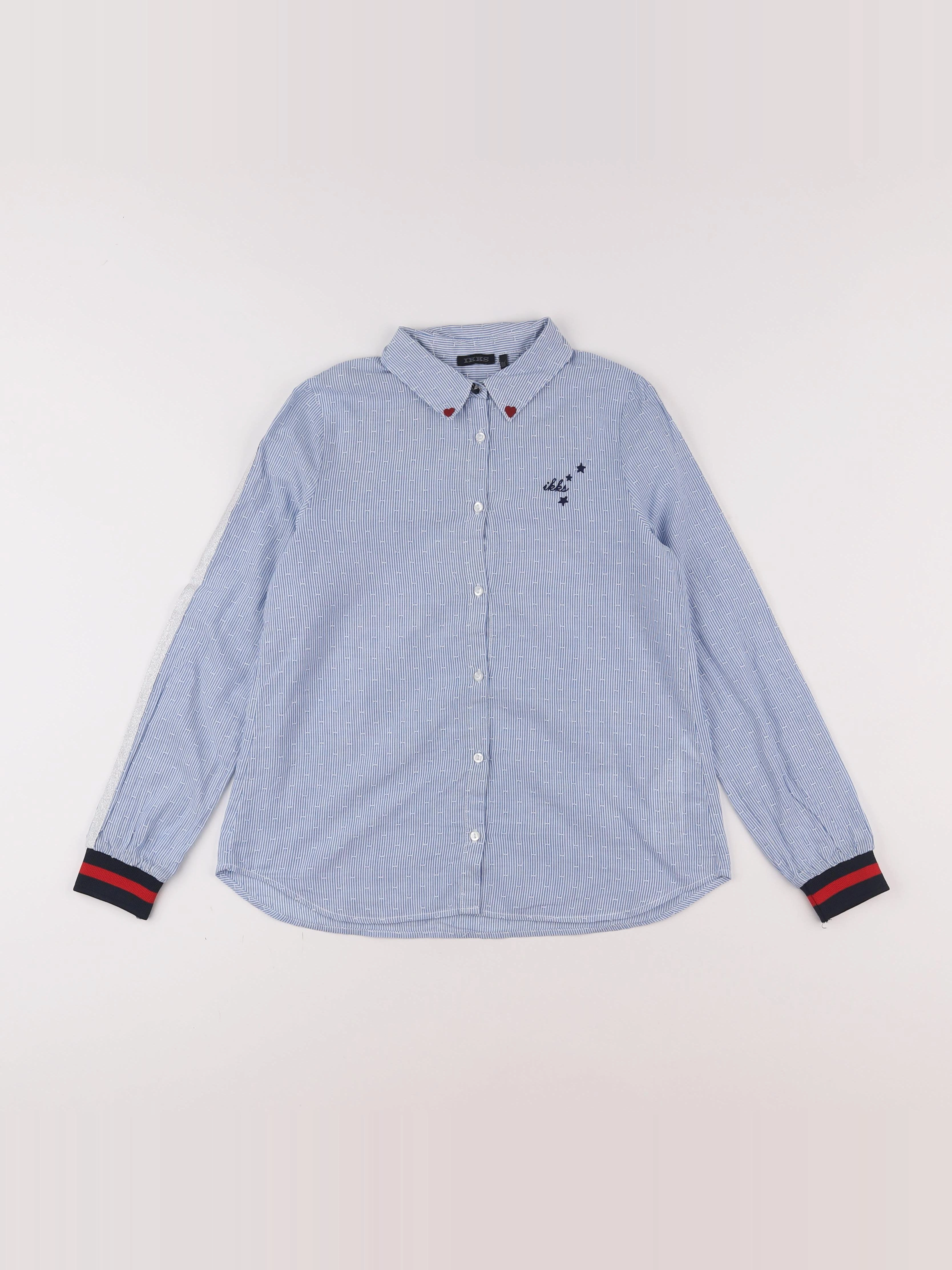 IKKS - chemise bleu - 10 ans