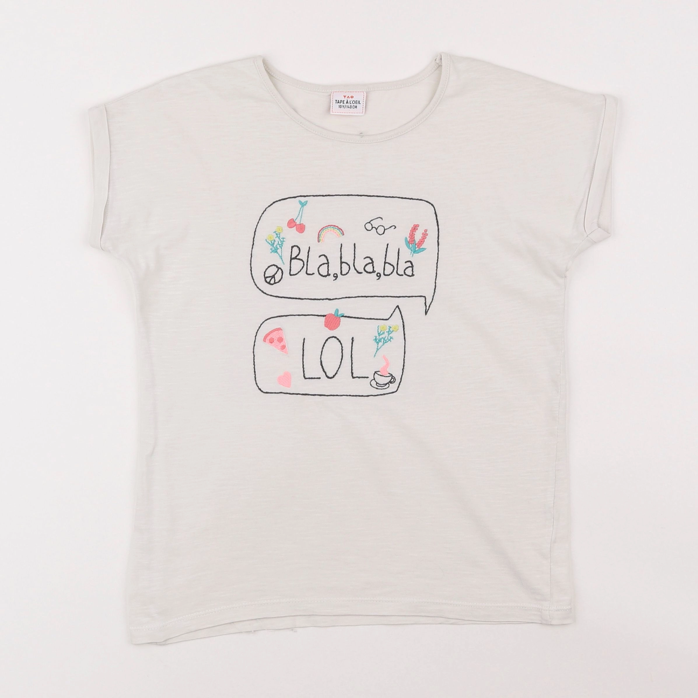 Tape à l'oeil - tee-shirt blanc - 10 ans